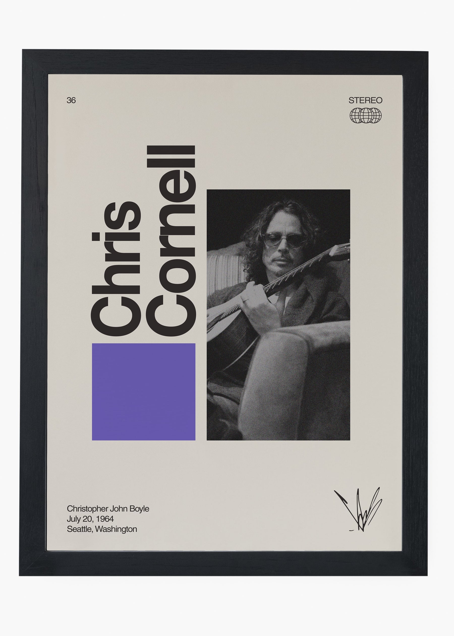 Quadro Signature Chris Cornell