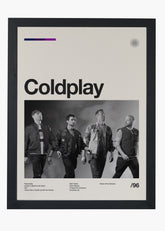 Quadro Coldplay Banda