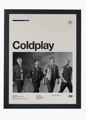 Quadro Coldplay Banda