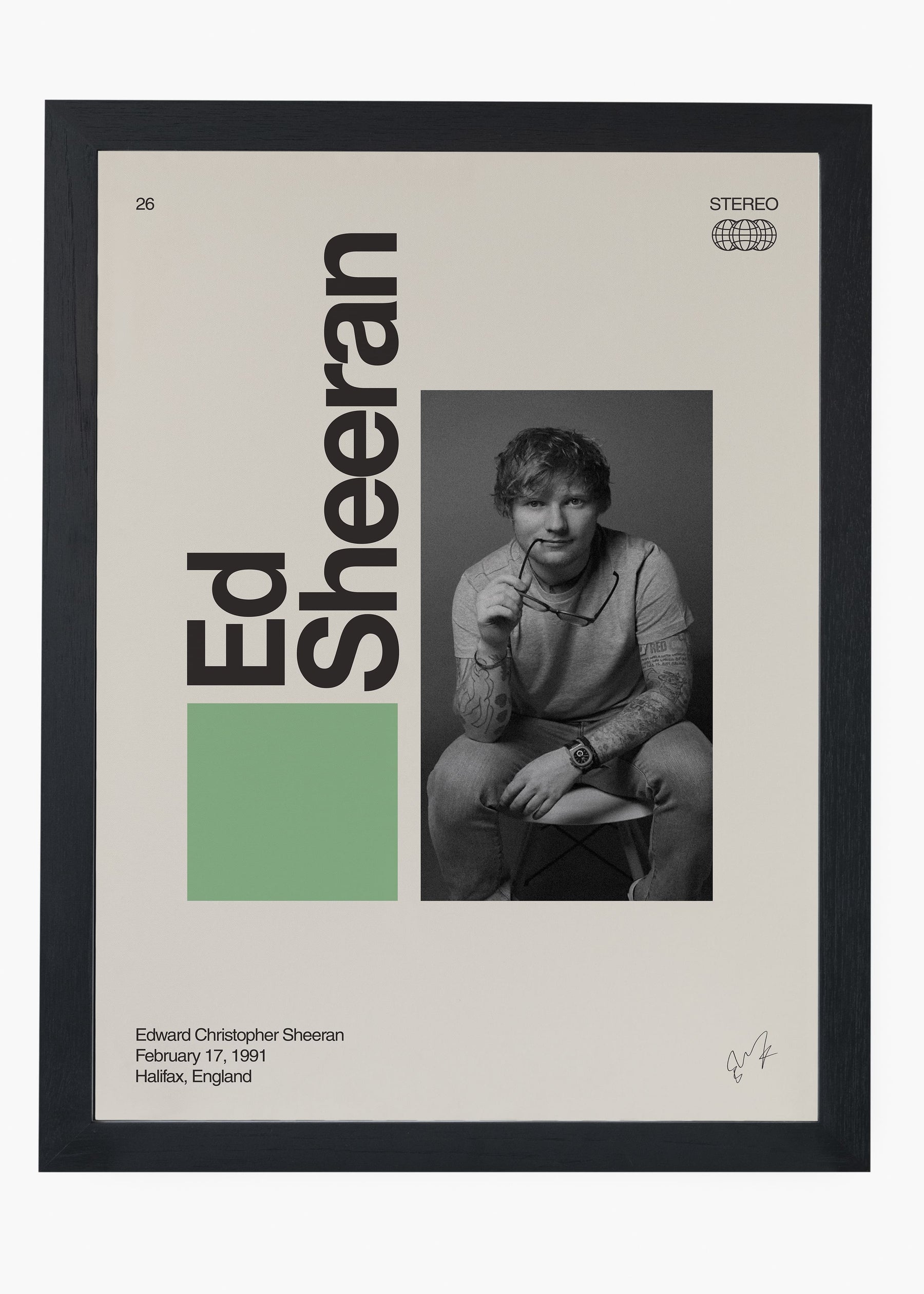 Quadro Signature Ed Sheeran