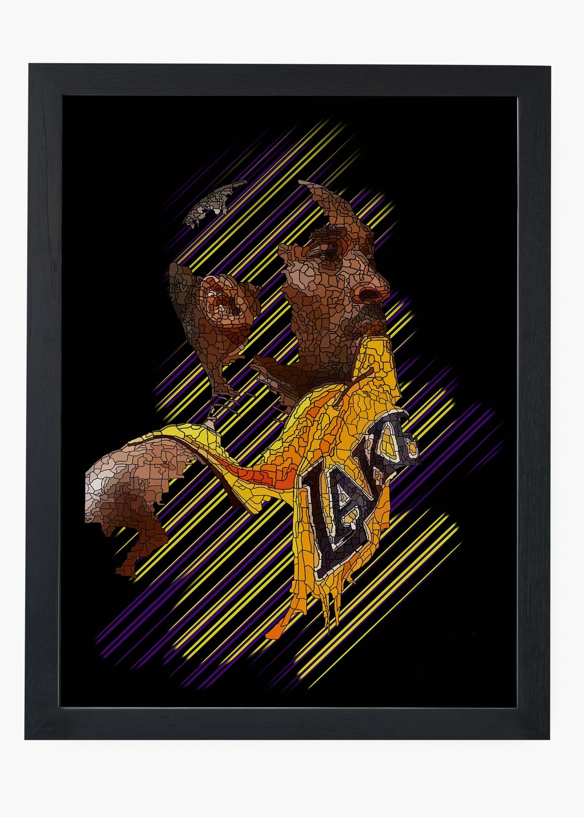 Quadro decorativo Kobe Bryant II — arte de basquete para parede | Cübe Quadros