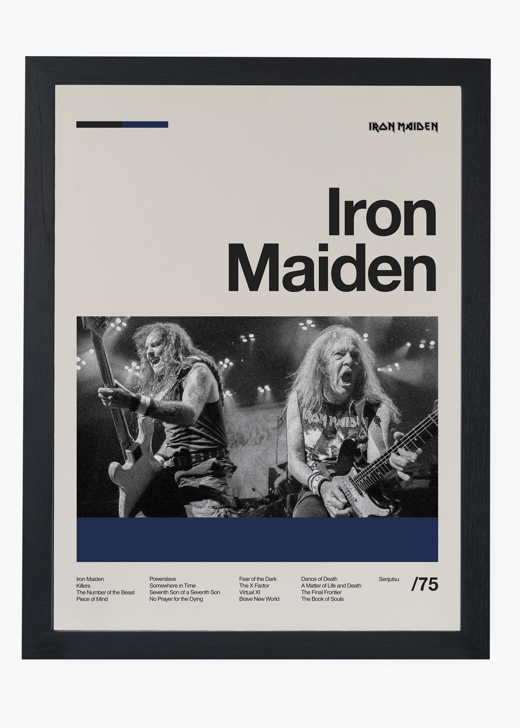 Quadro Iron Maiden Banda