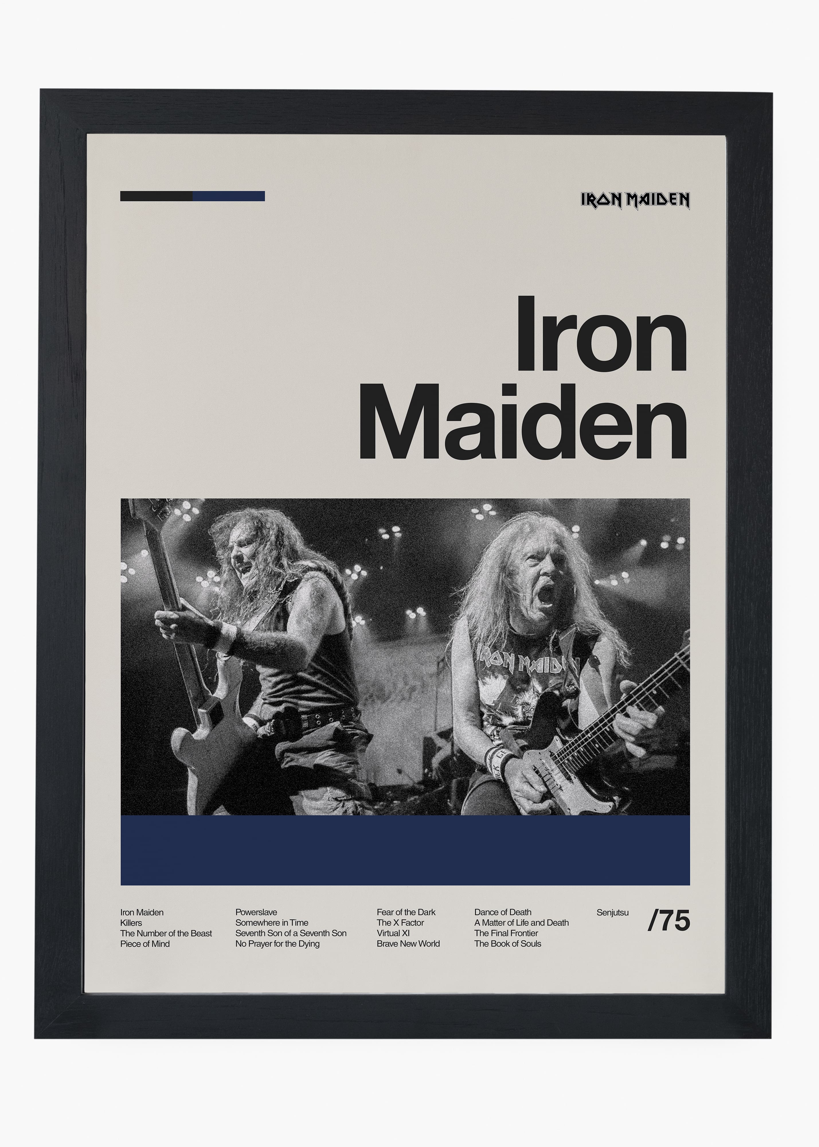 Quadro Iron Maiden Banda