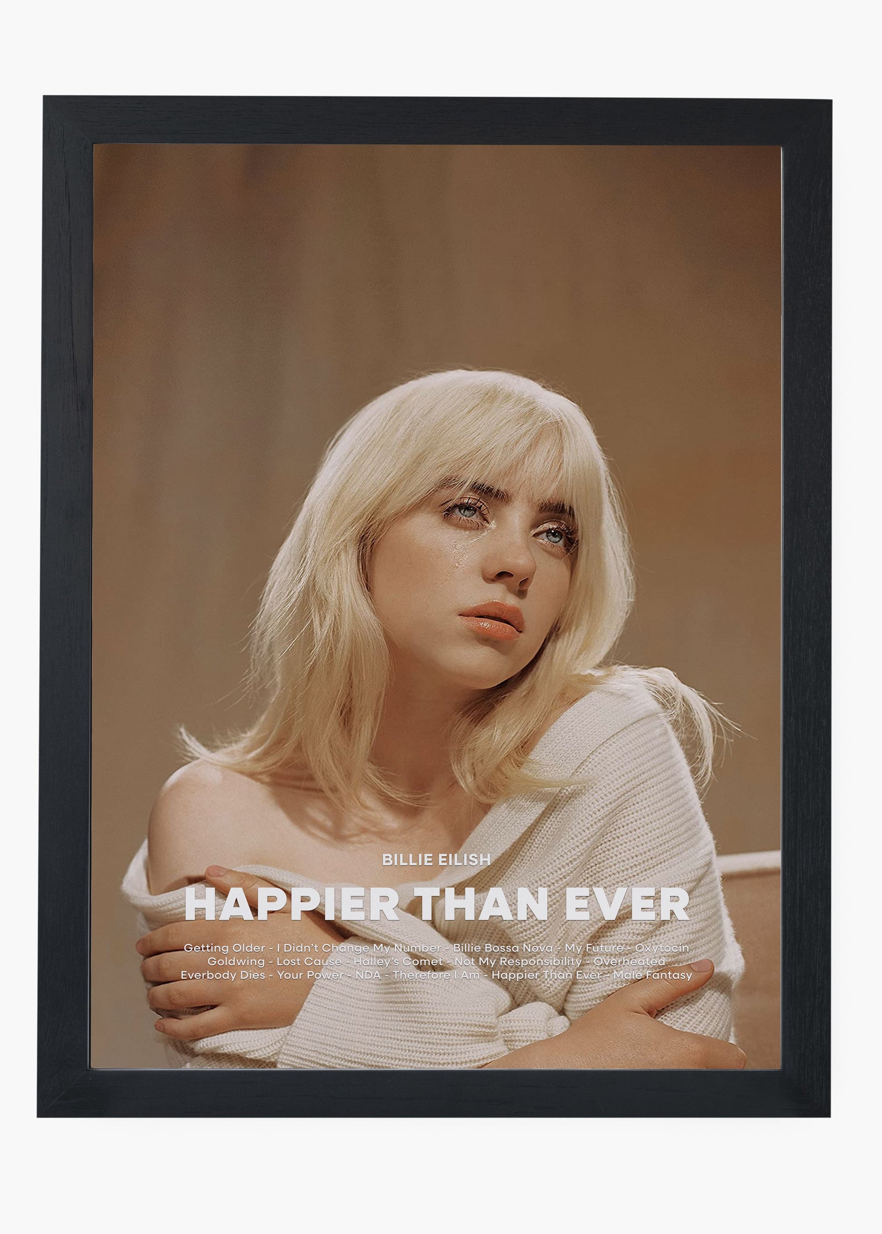 Quadro Billie Eilish Happier Than Ever Capa