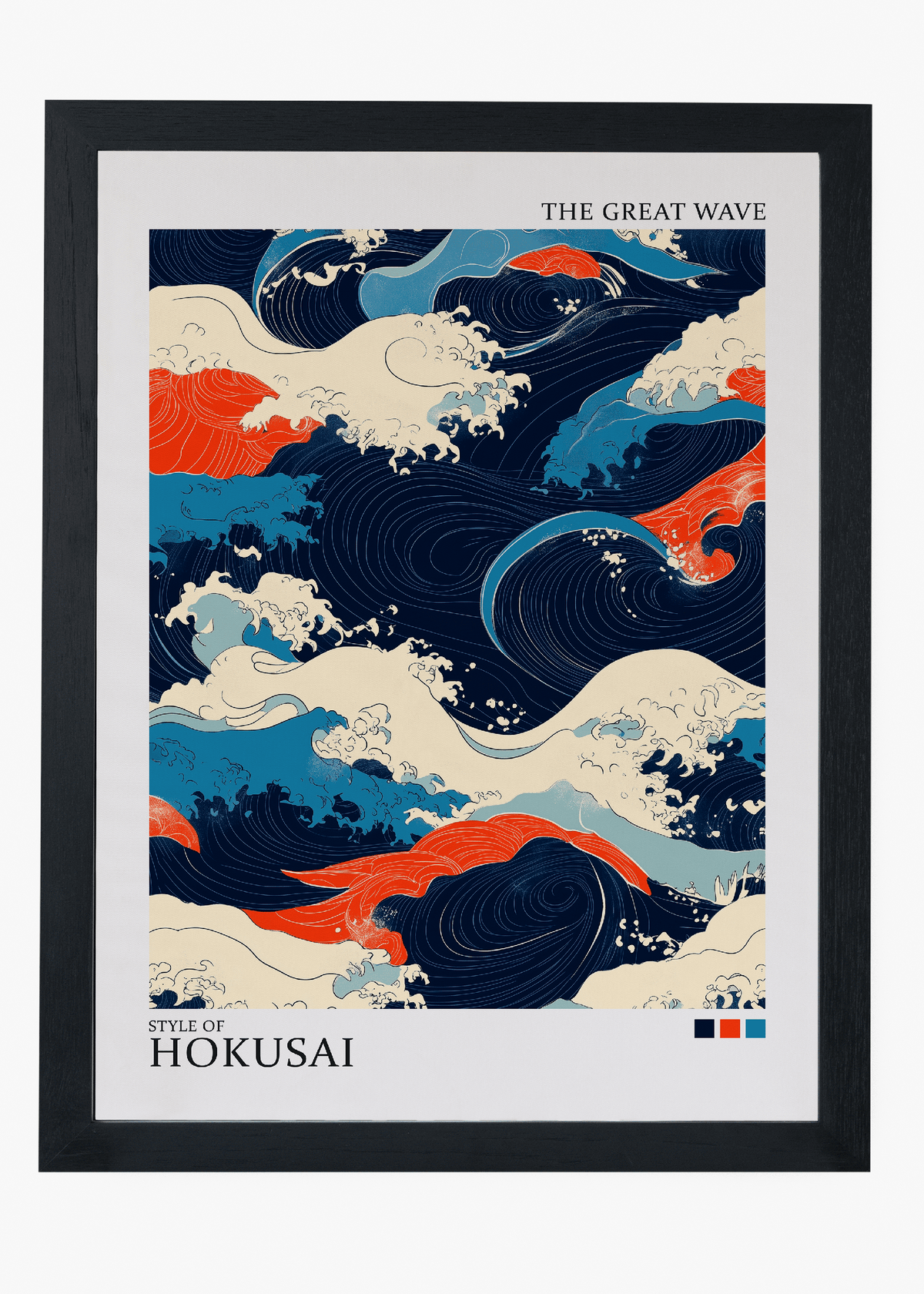 Quadro Japones Hokasai Wave - 4