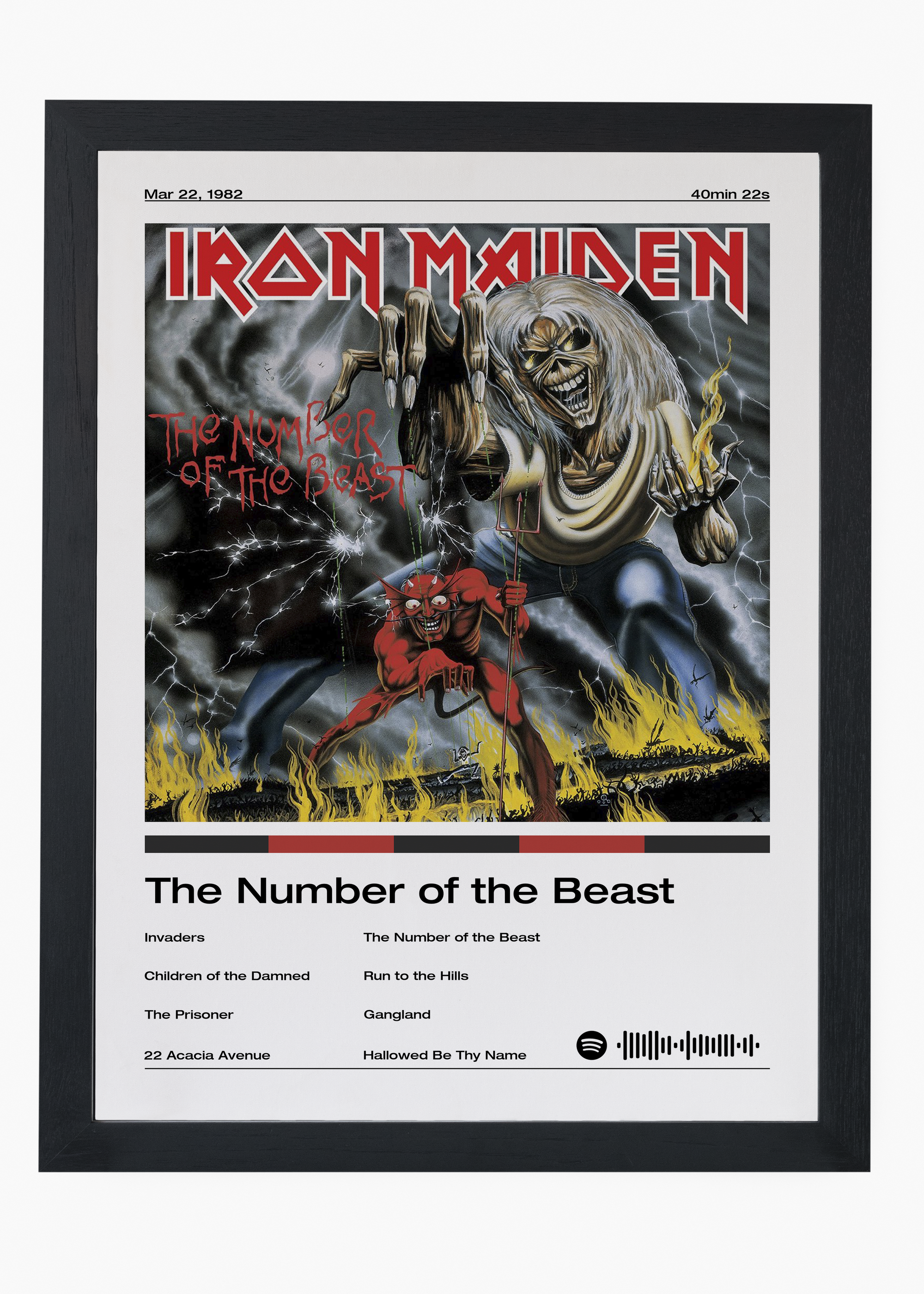 Quadro Iron Maiden The Number of the Beast - 4