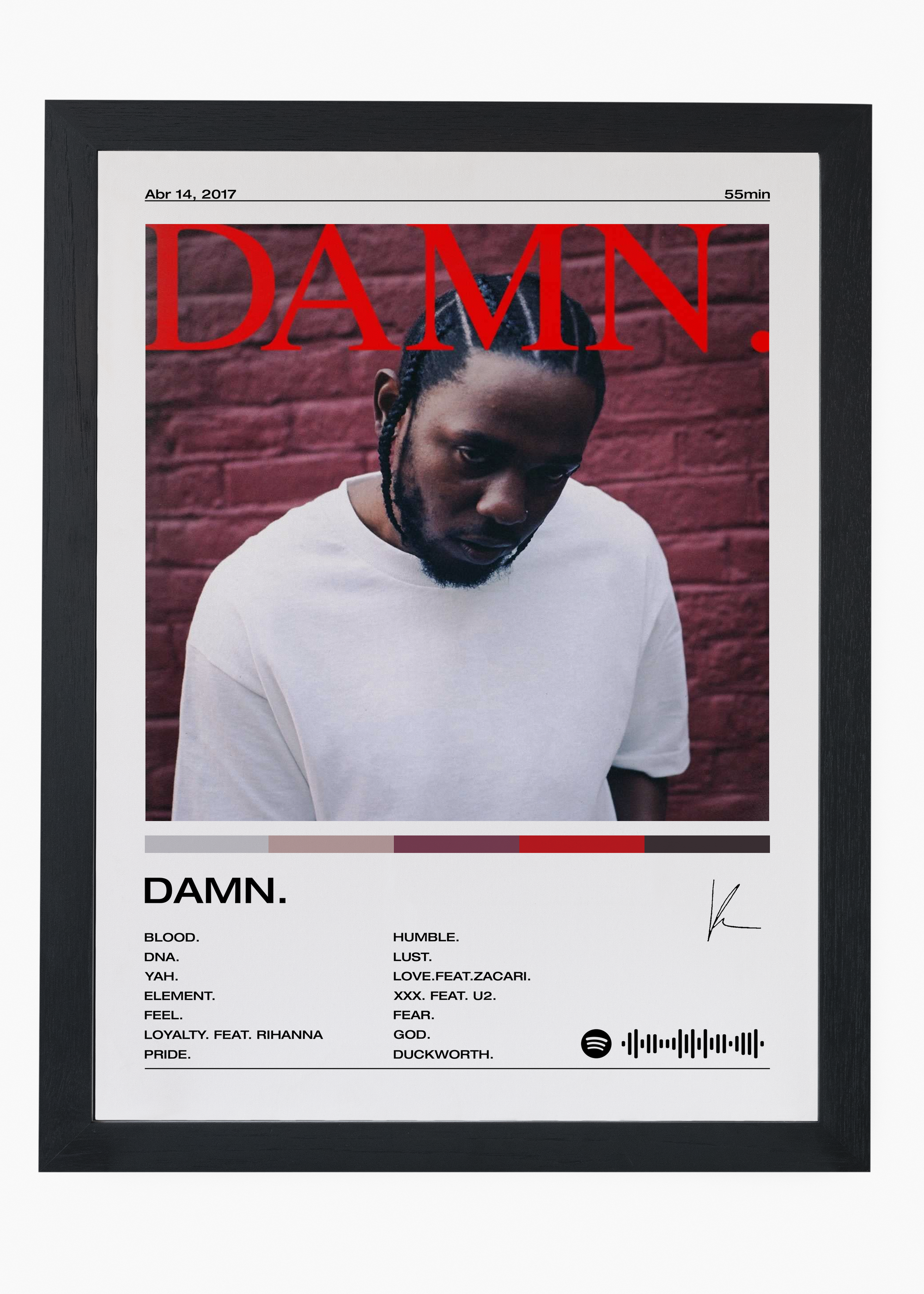 Quadro Kendrick Lamar DAMN - 4