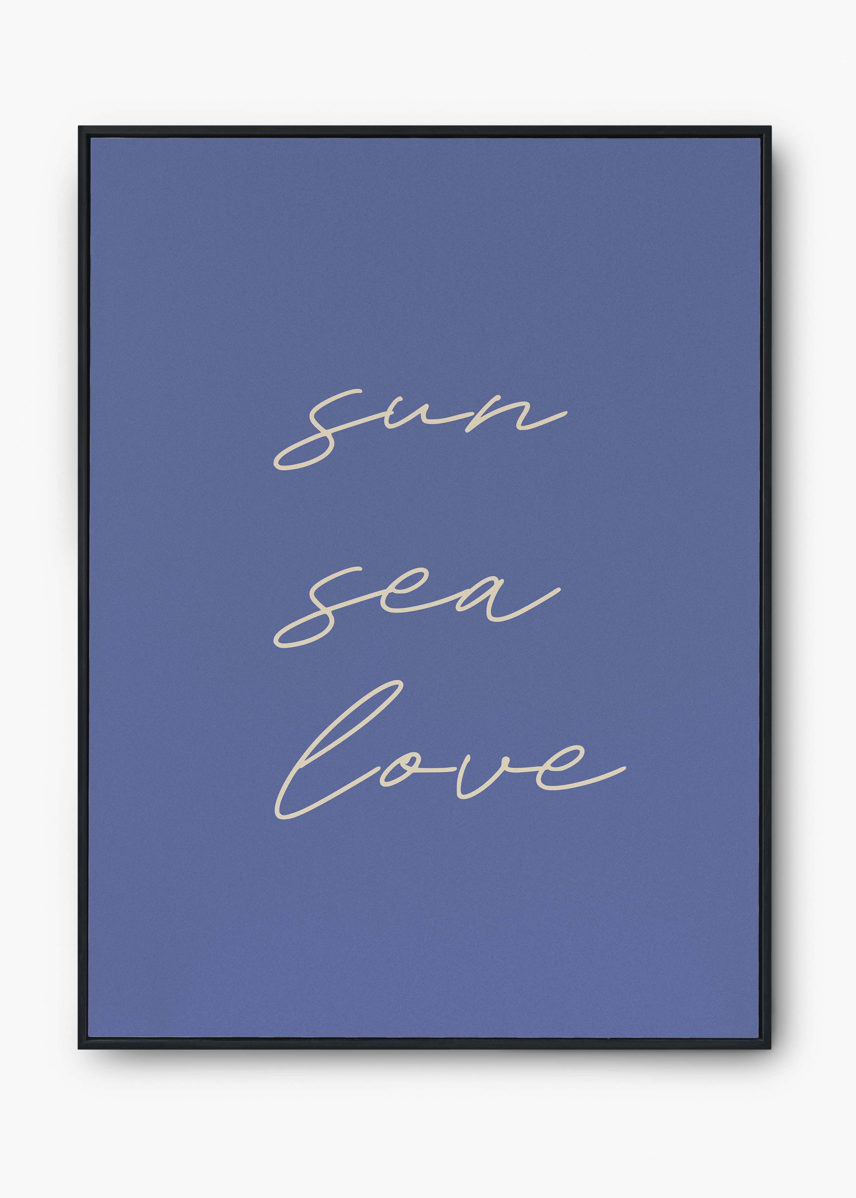 Quadro Sea Sun Love