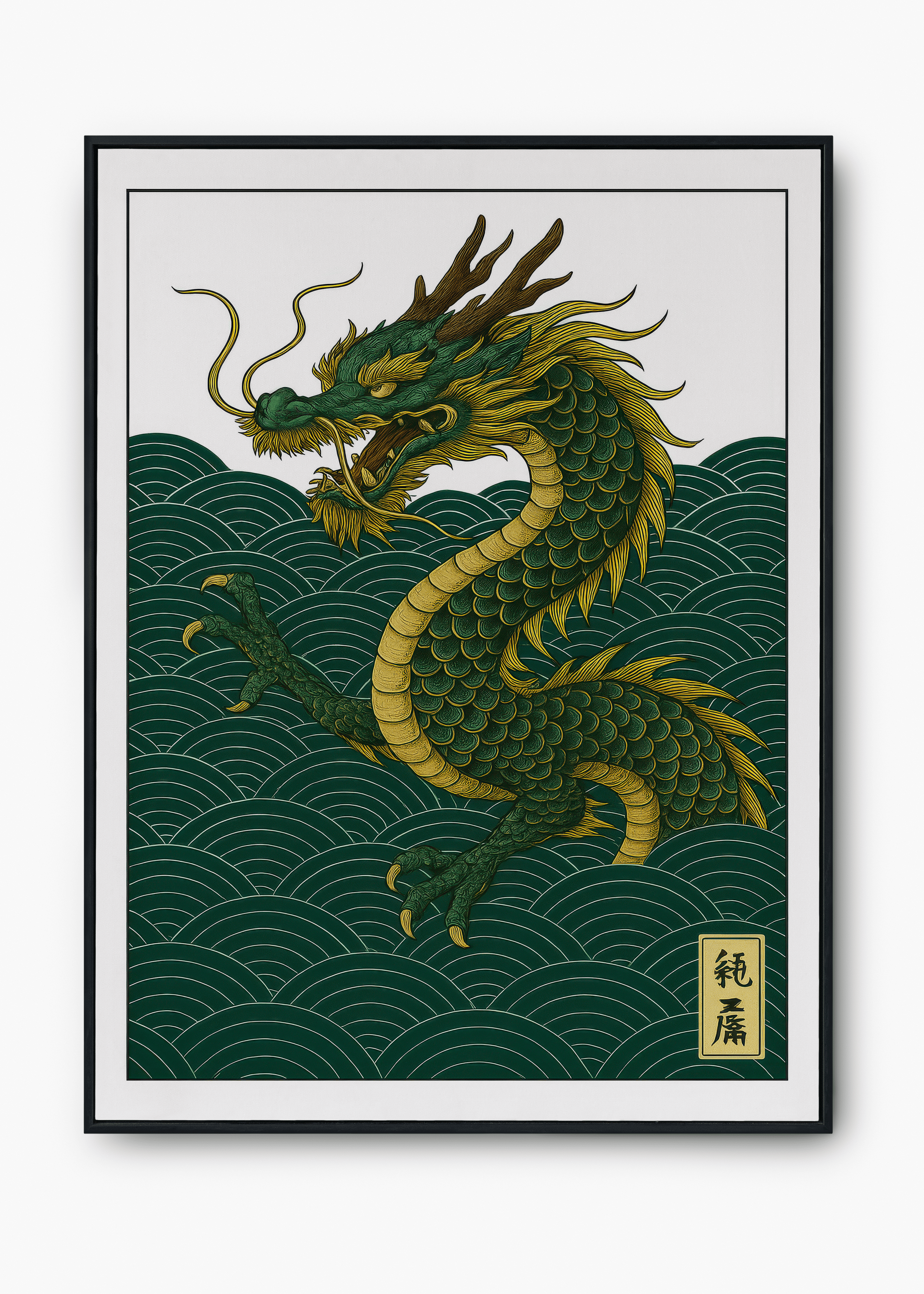 Quadro Japonês Dragon