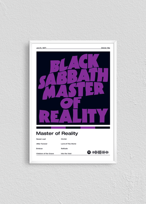 Quadro Black Sabbath Master of Reality - Outlet