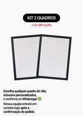 Kit 2 Quadros A Sua Escolha