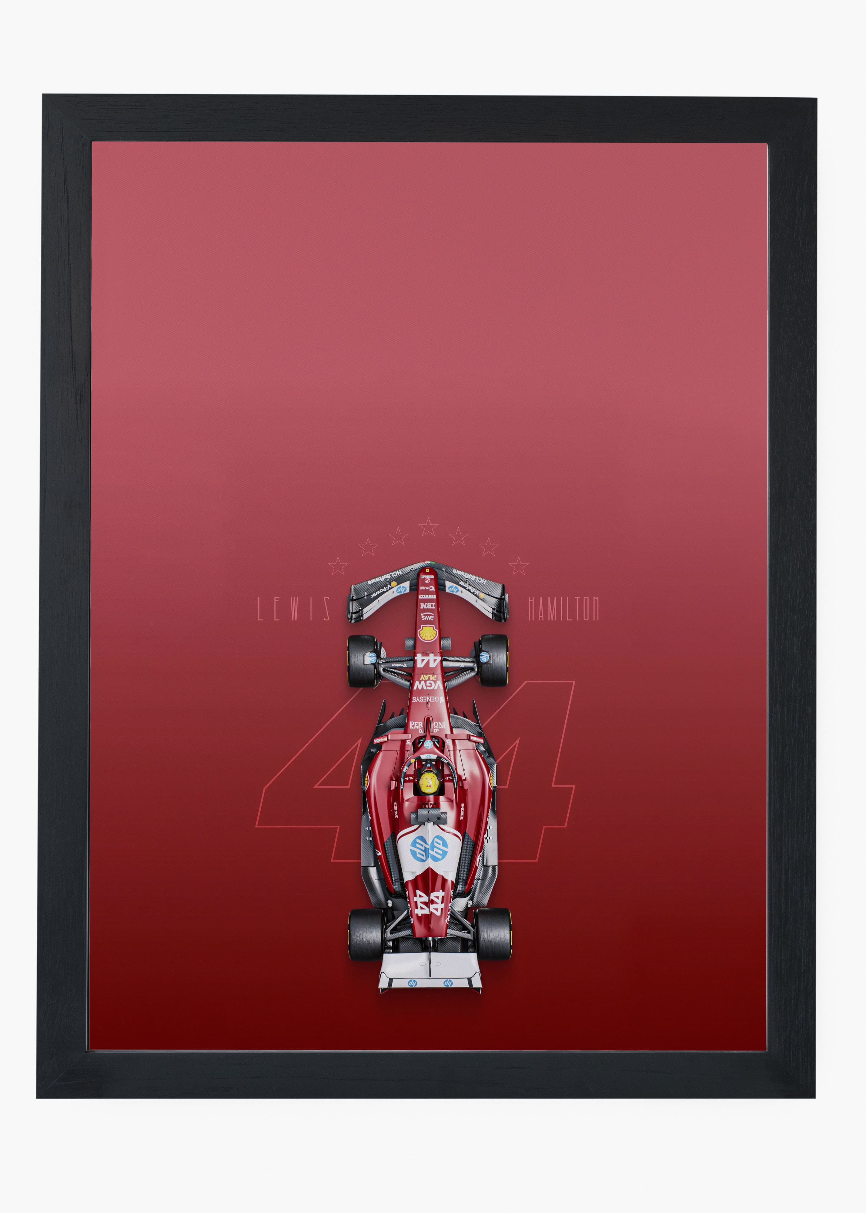 Quadro Lewis Hamilton Ferrari