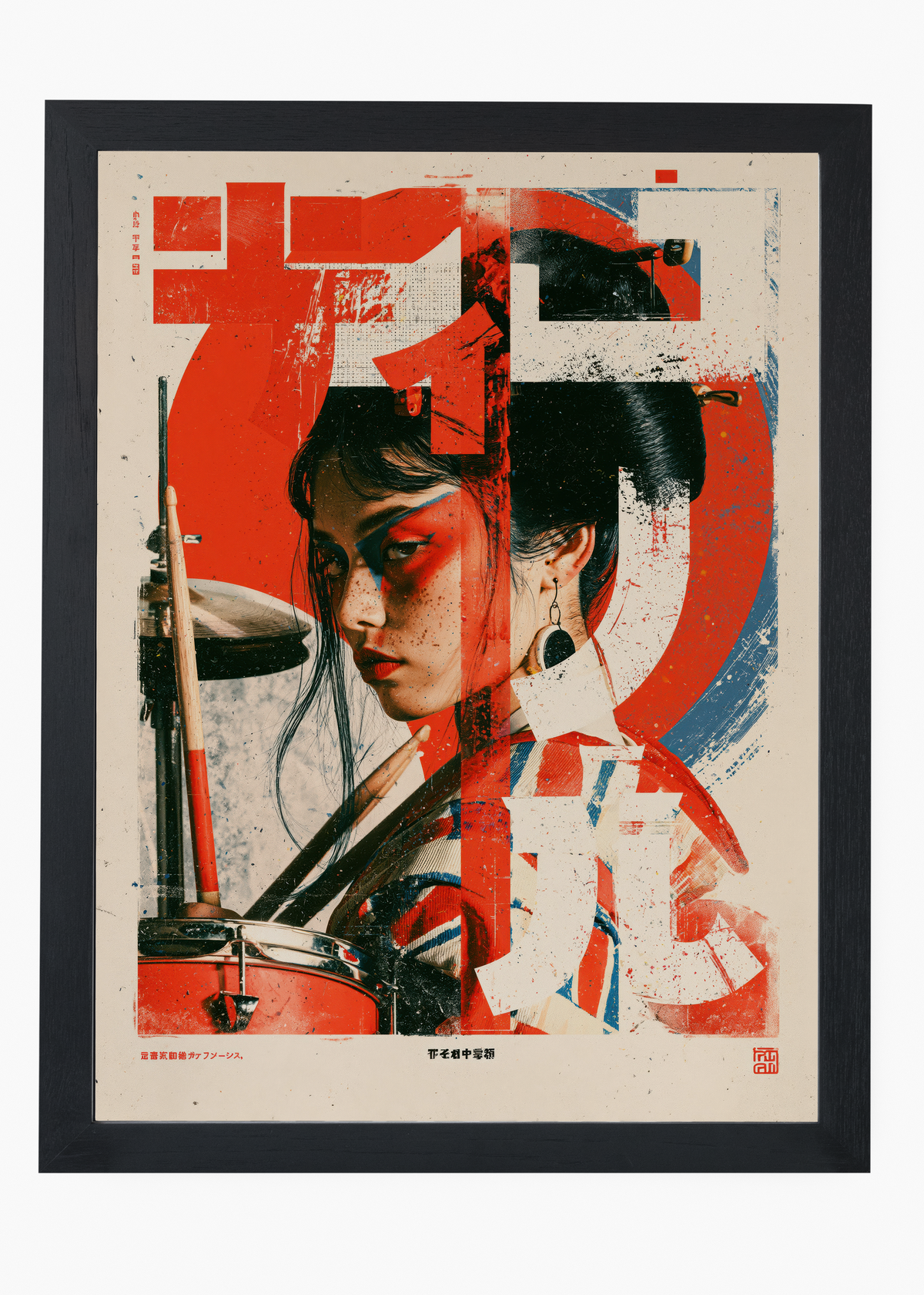 Quadro Japonês Taiko Hime - 4