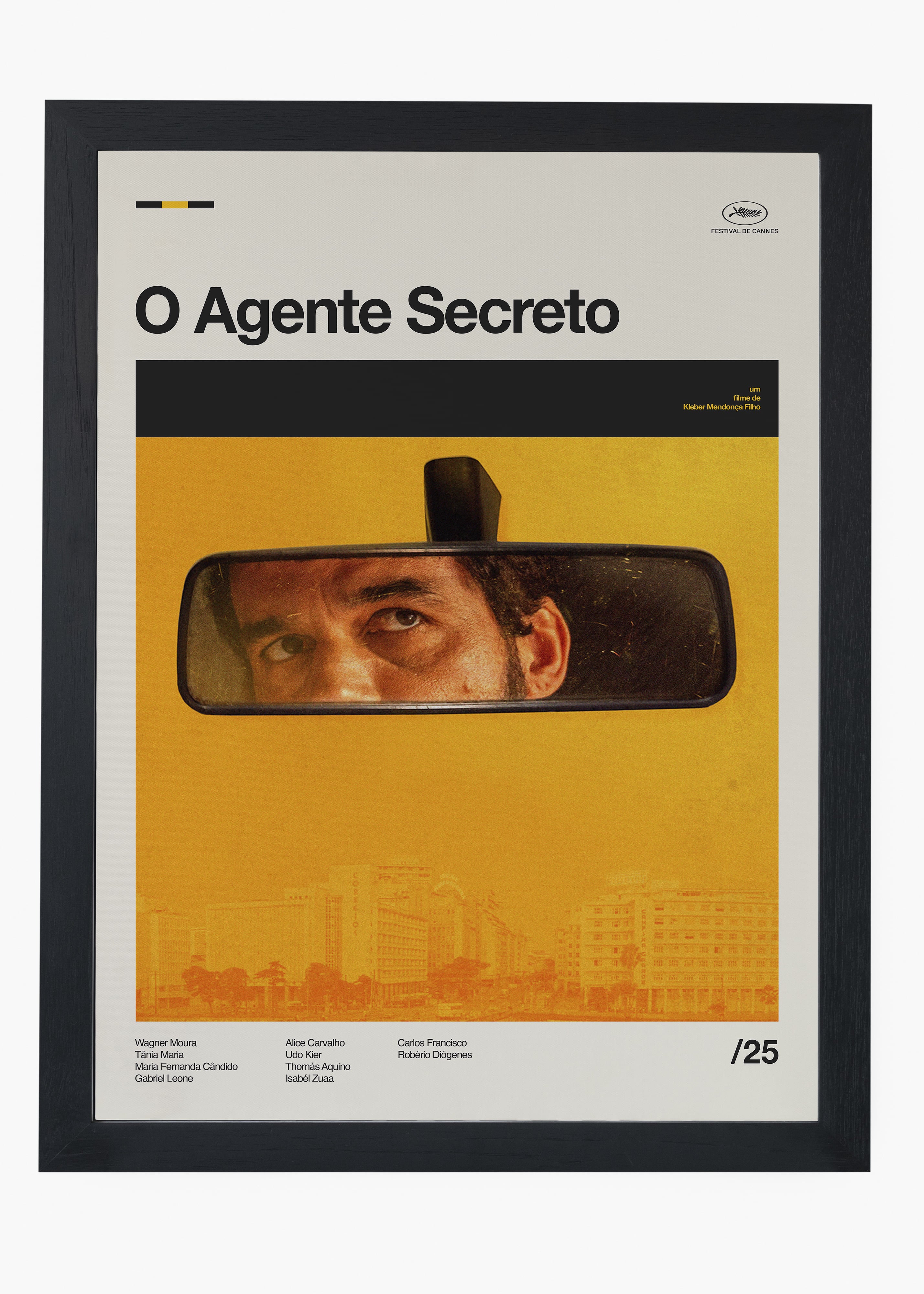 Quadro O Agente Secreto - Wagner Moura