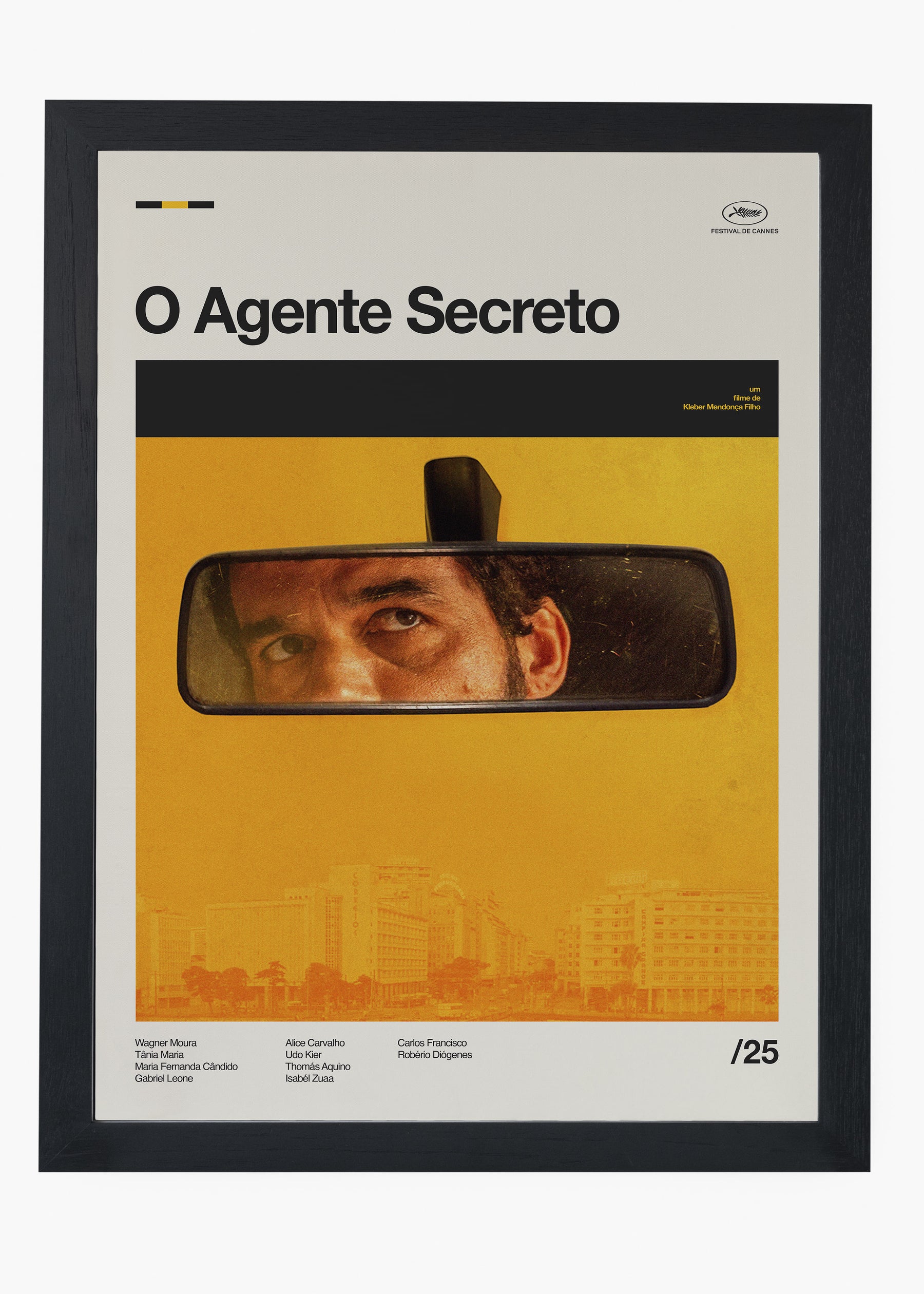 Quadro O Agente Secreto - Wagner Moura