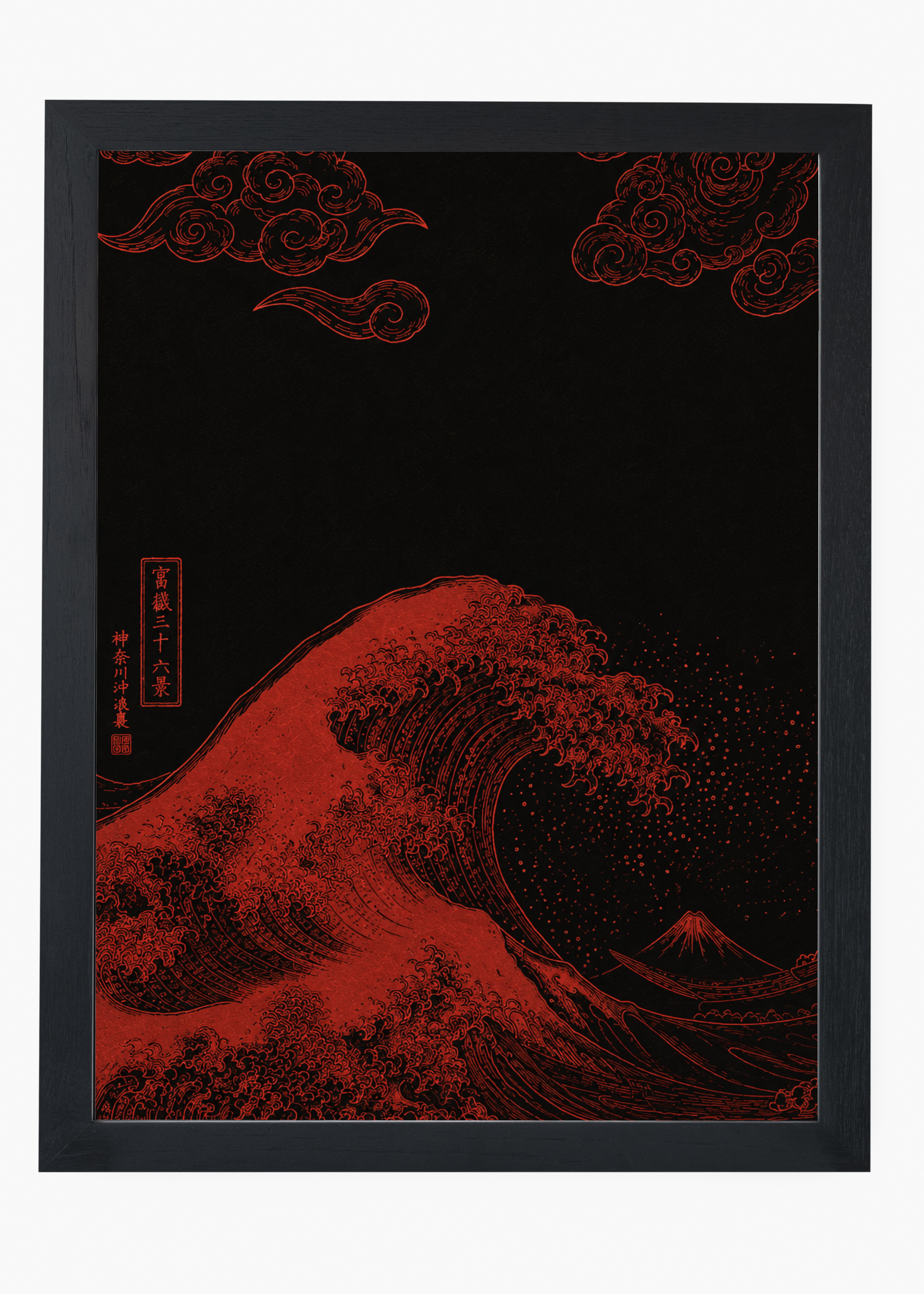 Quadro Japonês Nami Kurenai - 4