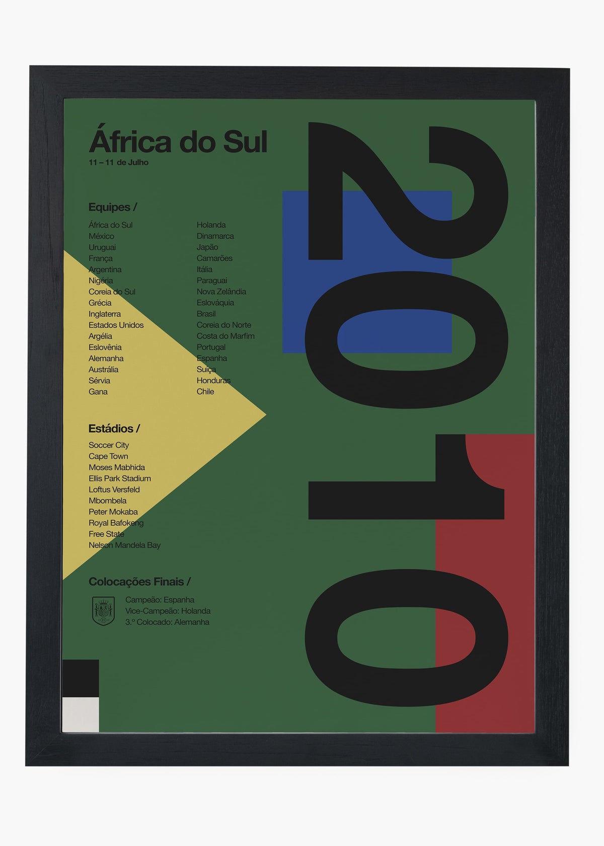 Quadro Copa do Mundo África Do Sul 2010