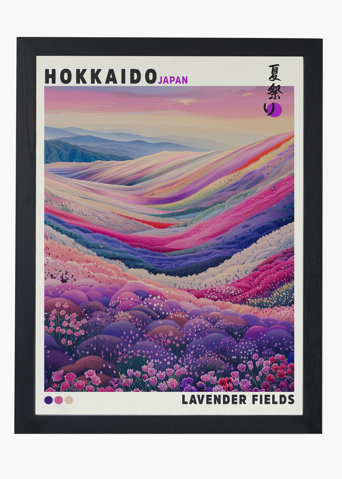 Quadro Japones Lavender Fields - 4