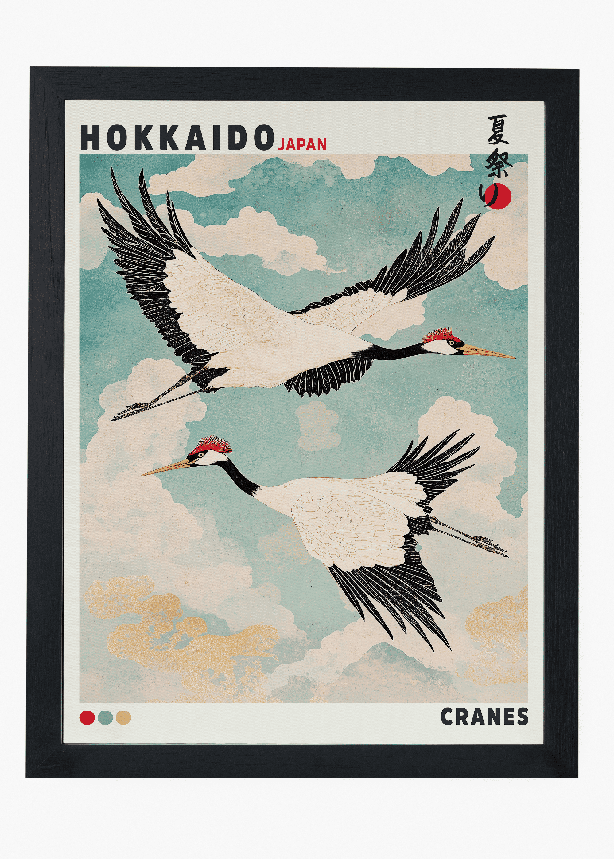 Quadro Japones Cranes - 4