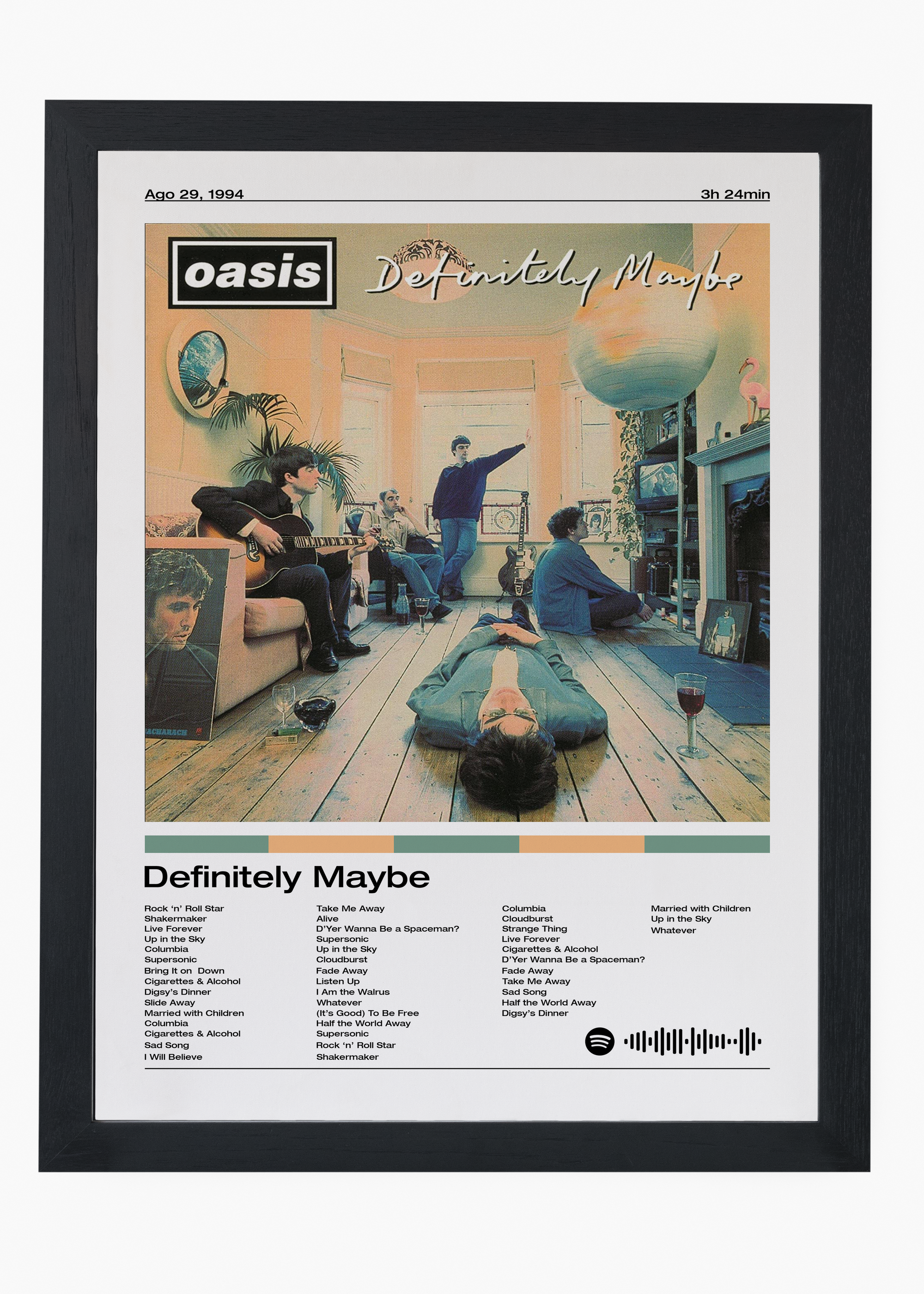Quadro Oasis Definitely Maybe - 4