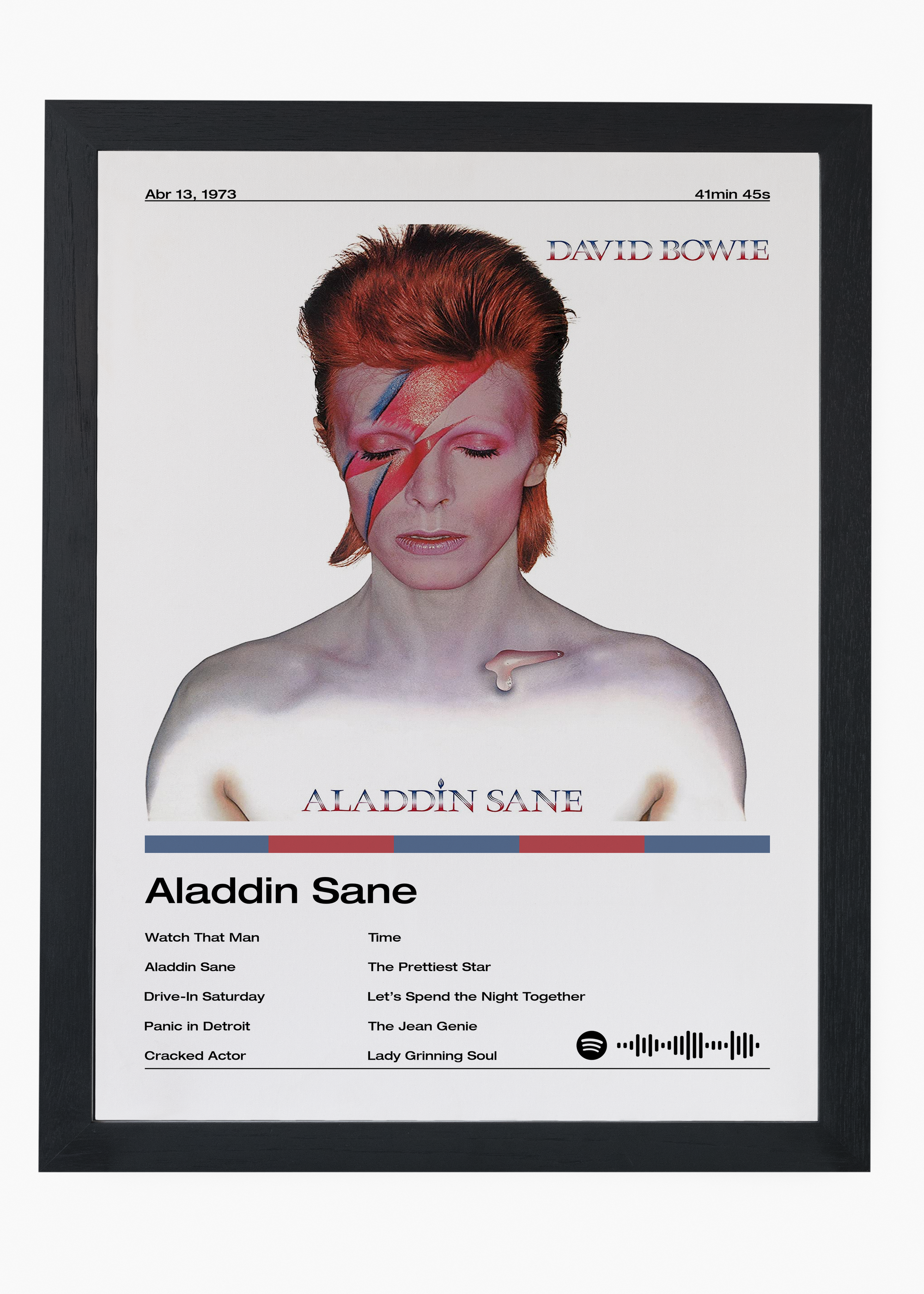 Quadro David Bowie Aladdin Sane - 4