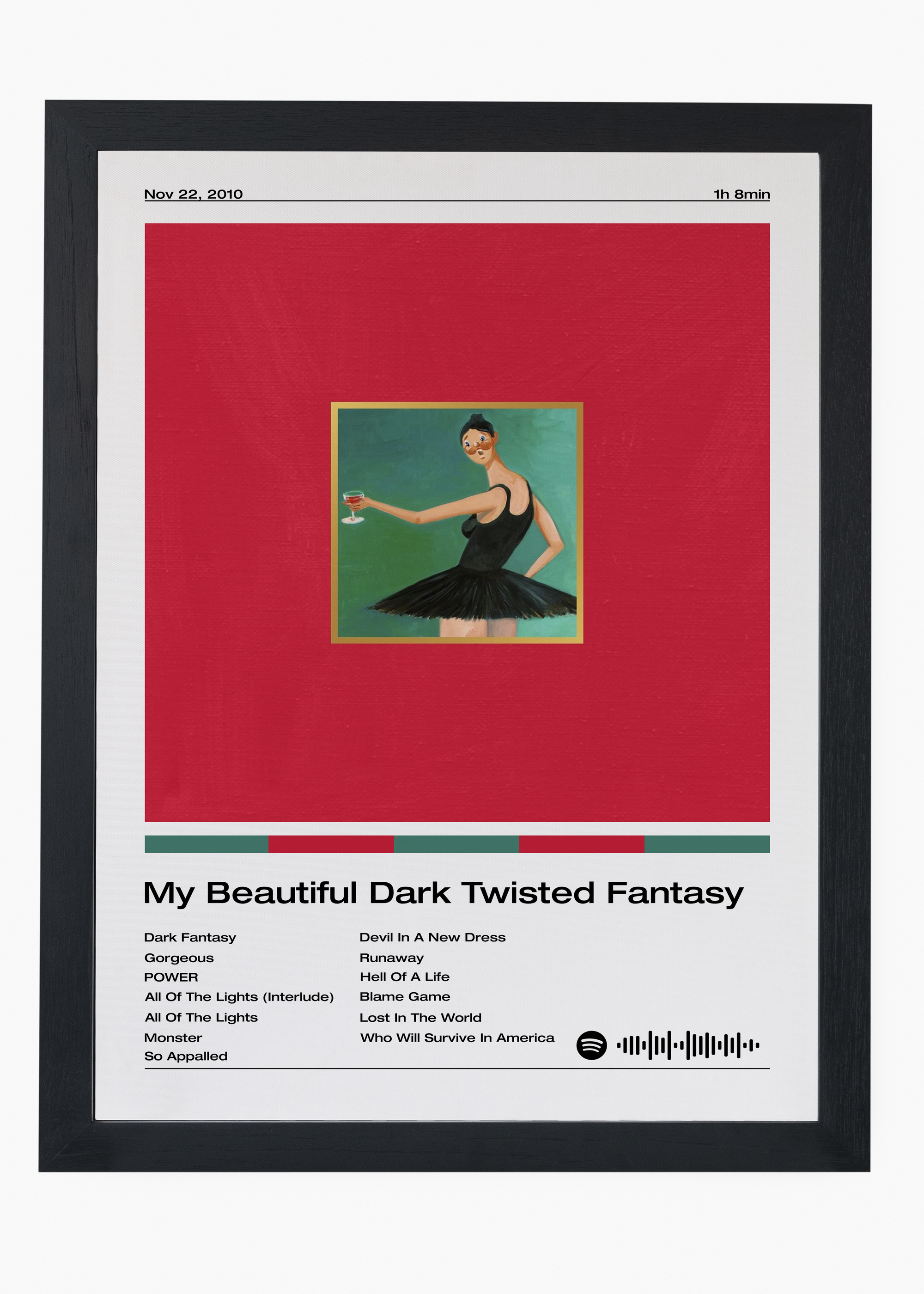 Quadro Kanye West My Beautiful Dark Twisted Fantasy - 4