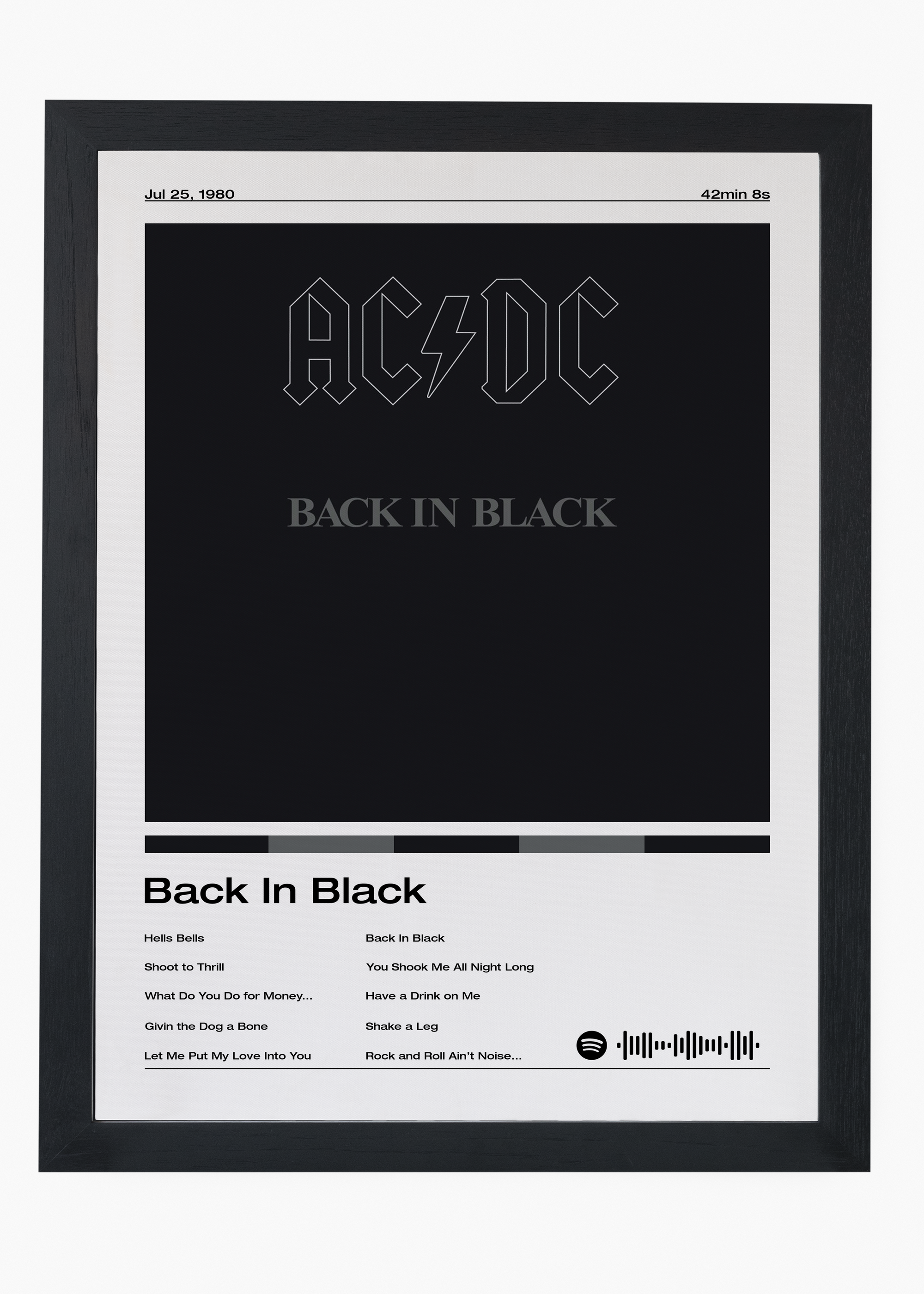Quadro AC:DC Back in Black v2 - 4