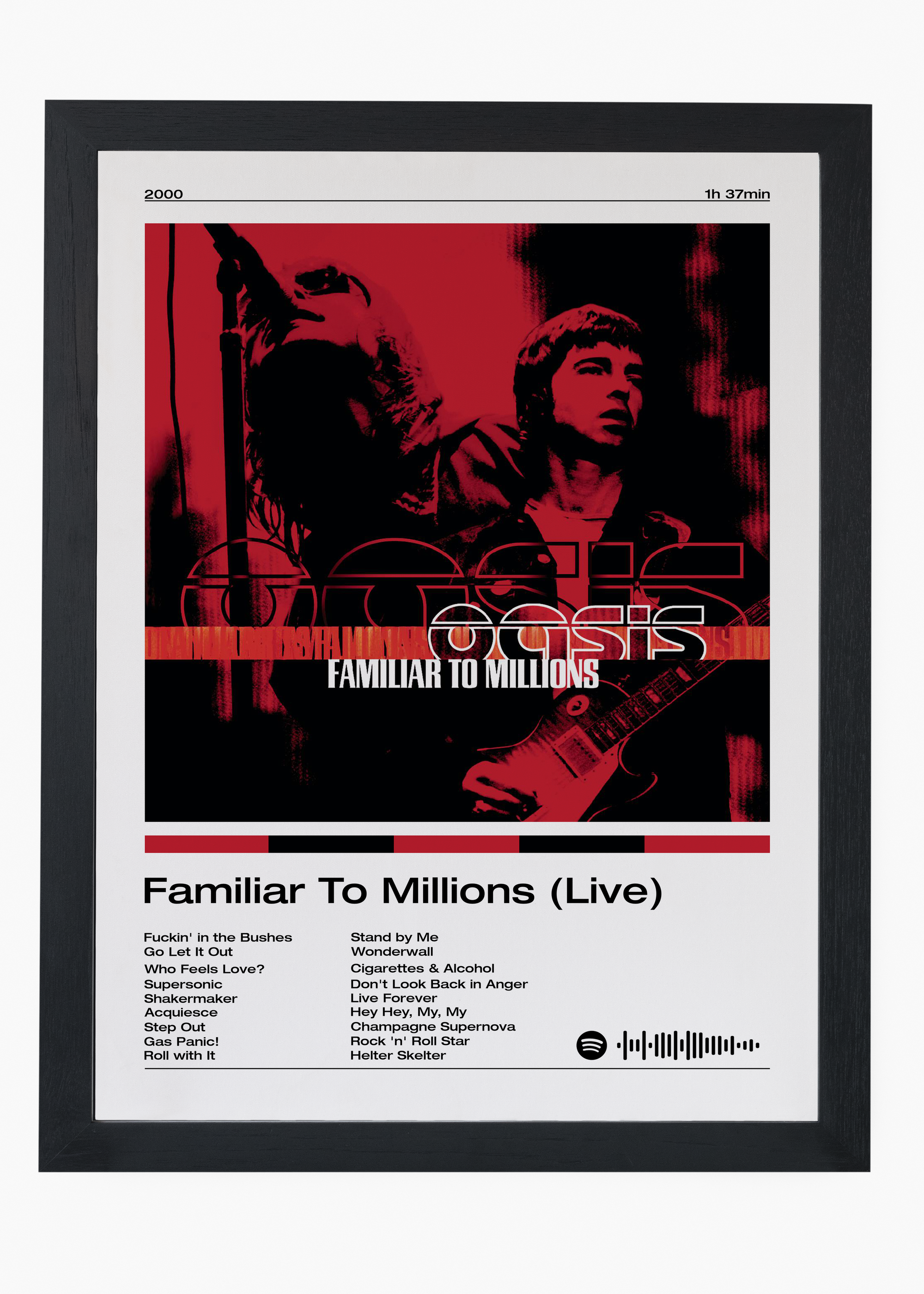 Quadro Oasis Familiar To Millions (Live) - 4