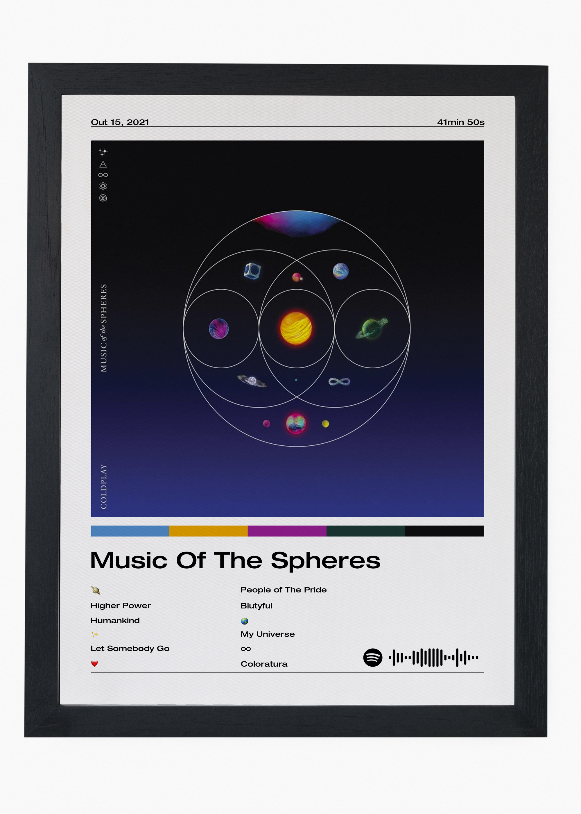 Quadro Coldplay Music Of The Spheres - 4