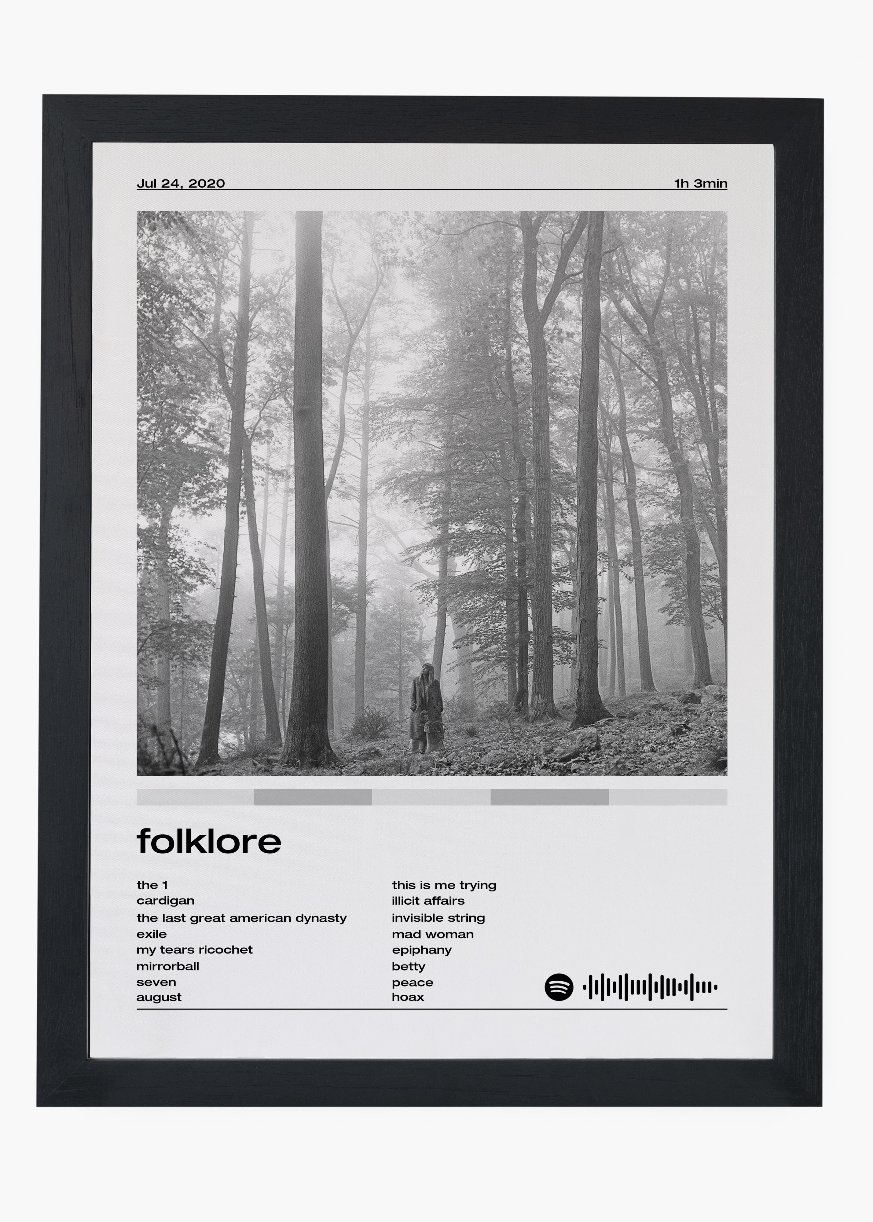 Quadro Taylor Swift Folklore