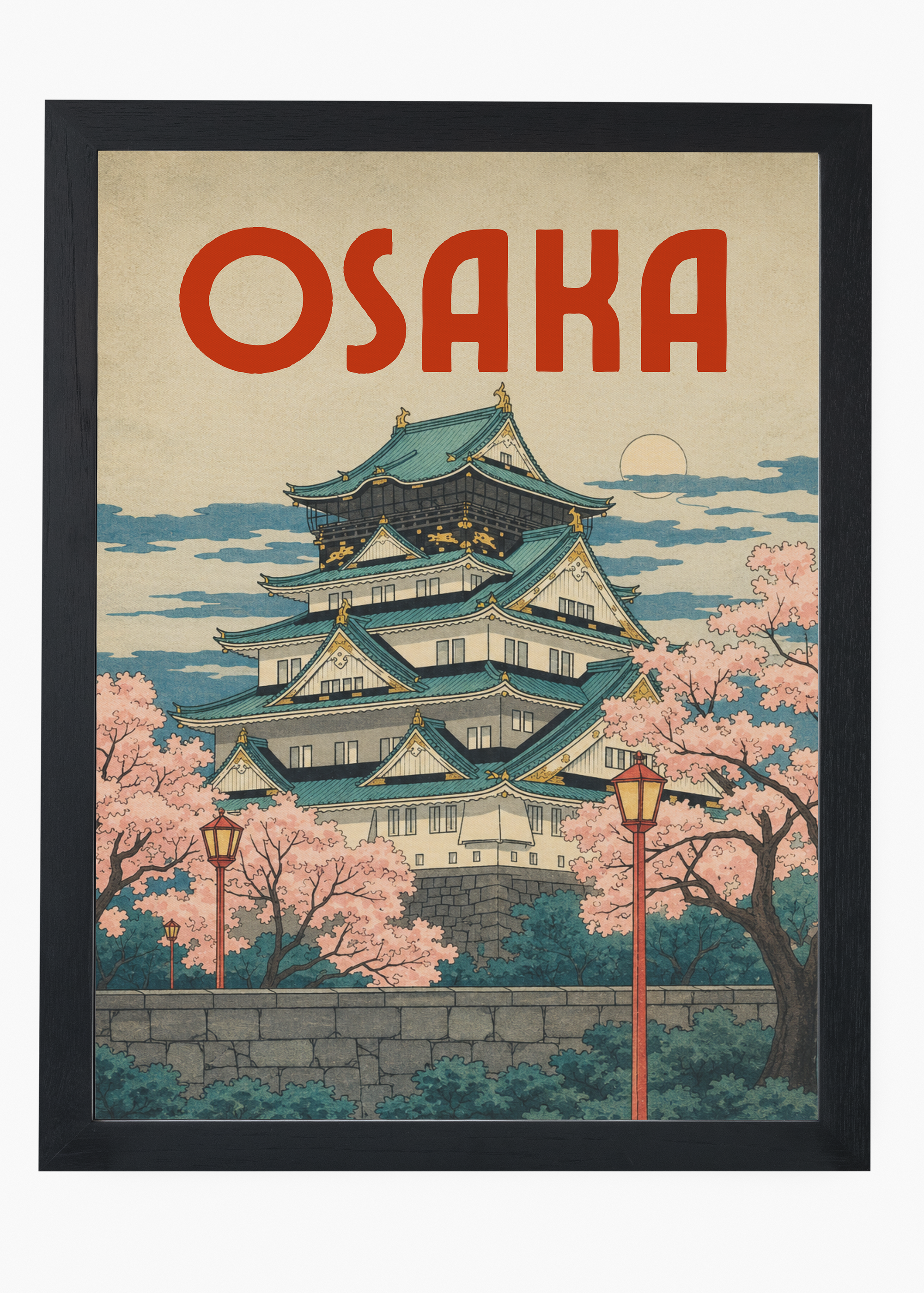 Quadro Japonês Osaka Jo - 4