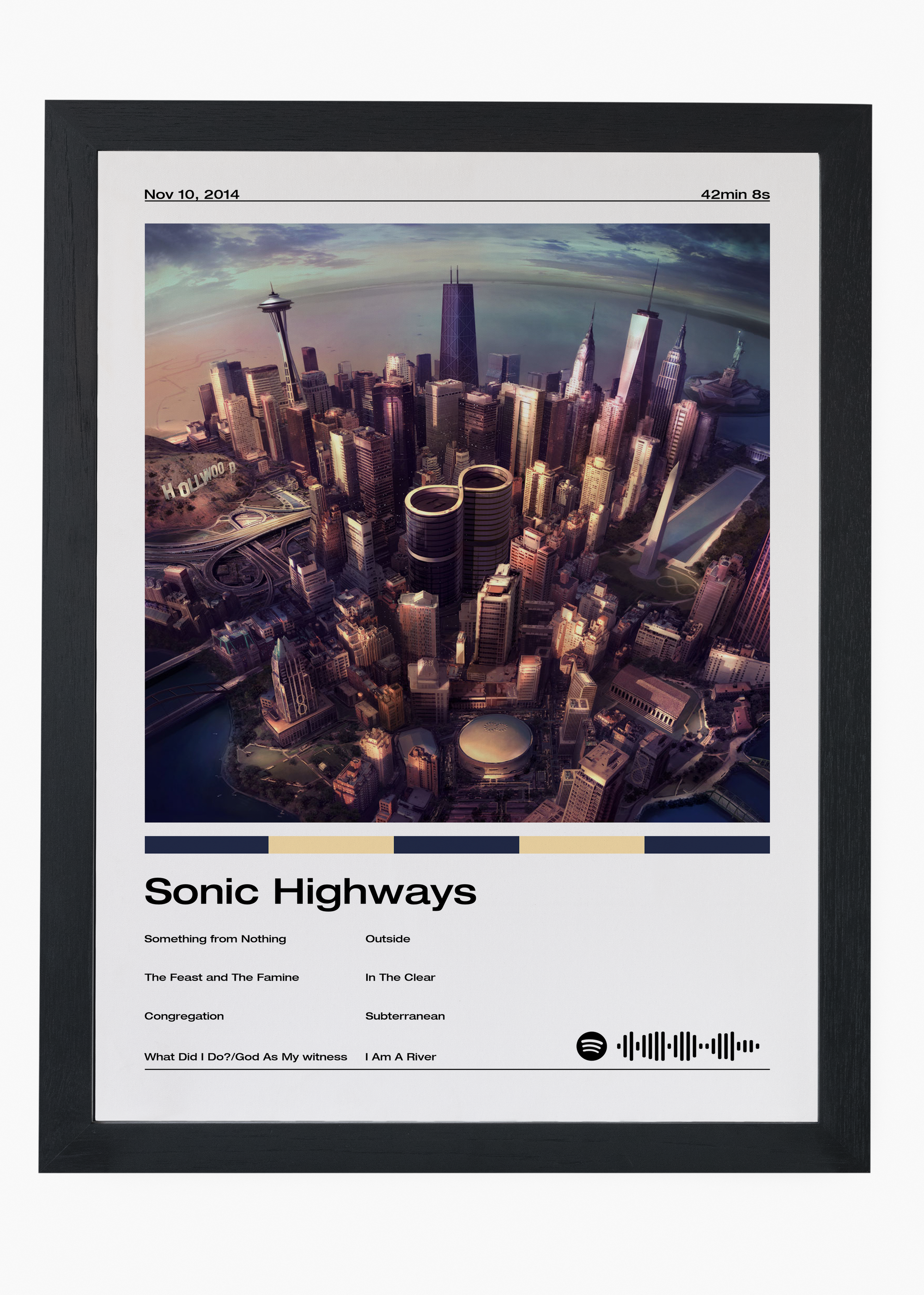 Quadro Foo Fighters Sonic Highways - 4