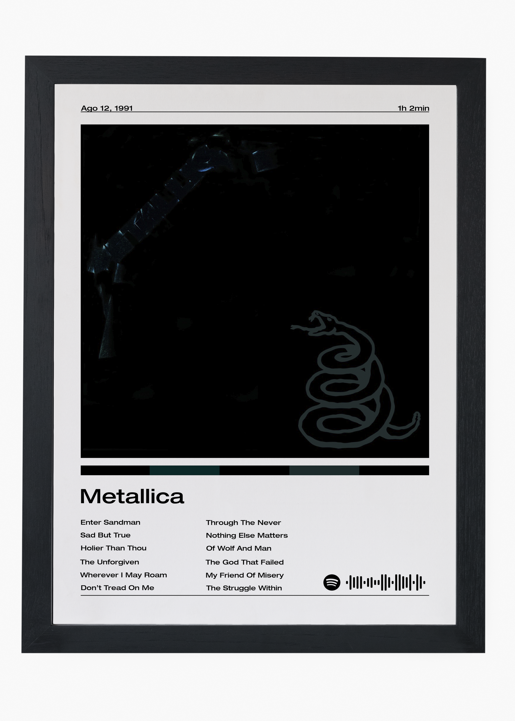 Quadro Metallica Album Metallica - 4