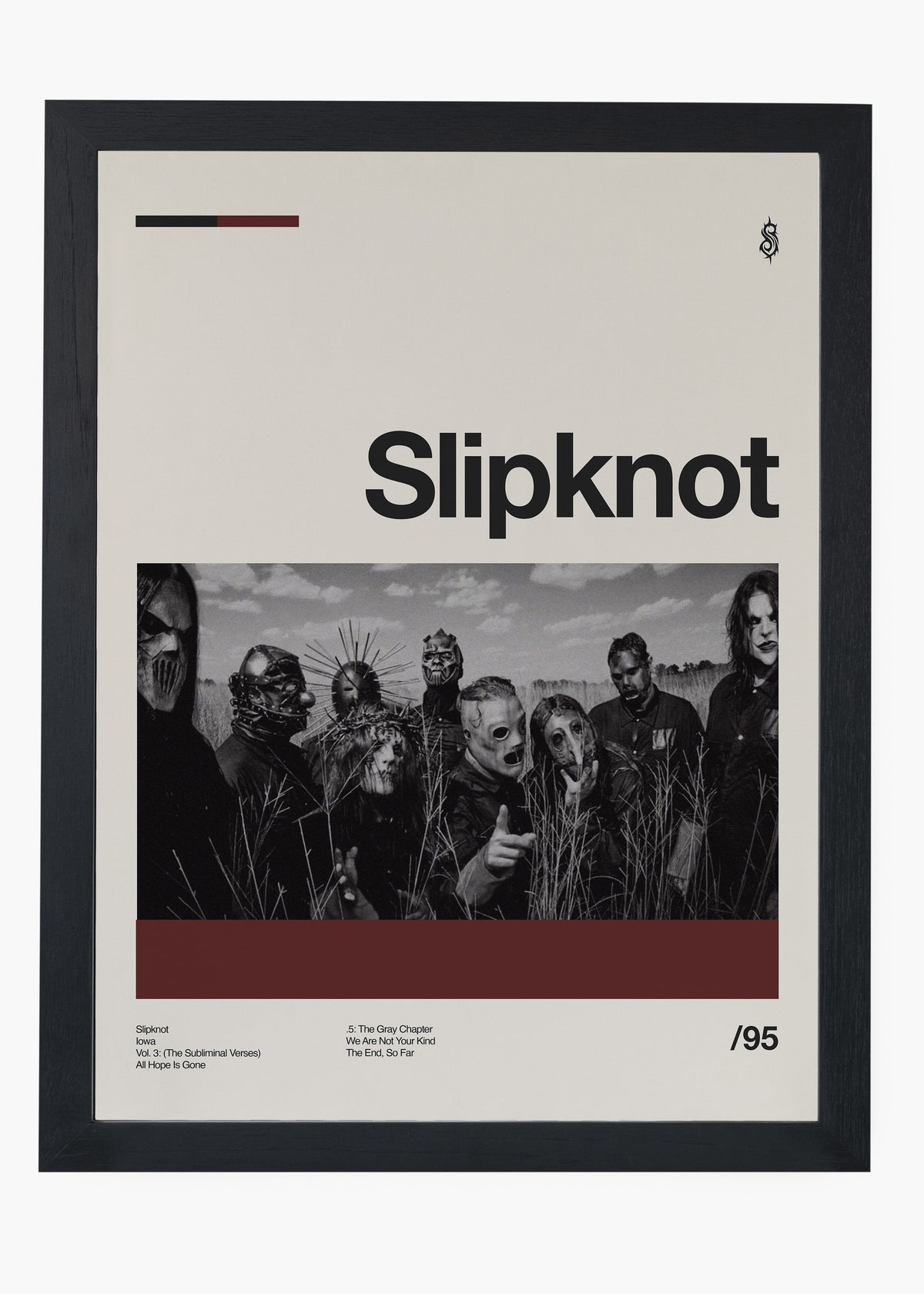 Quadro Slipknot Banda