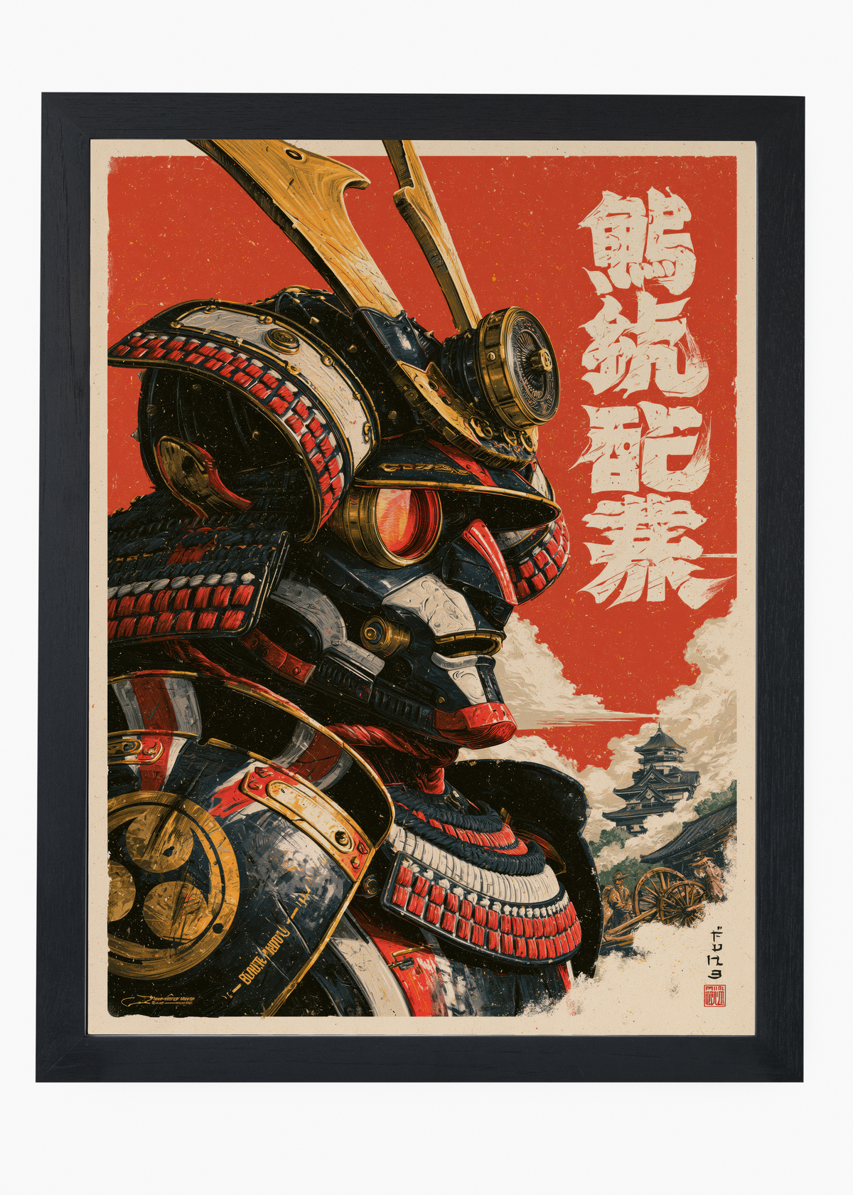 Quadro Japonês Mecha Samurai - 4