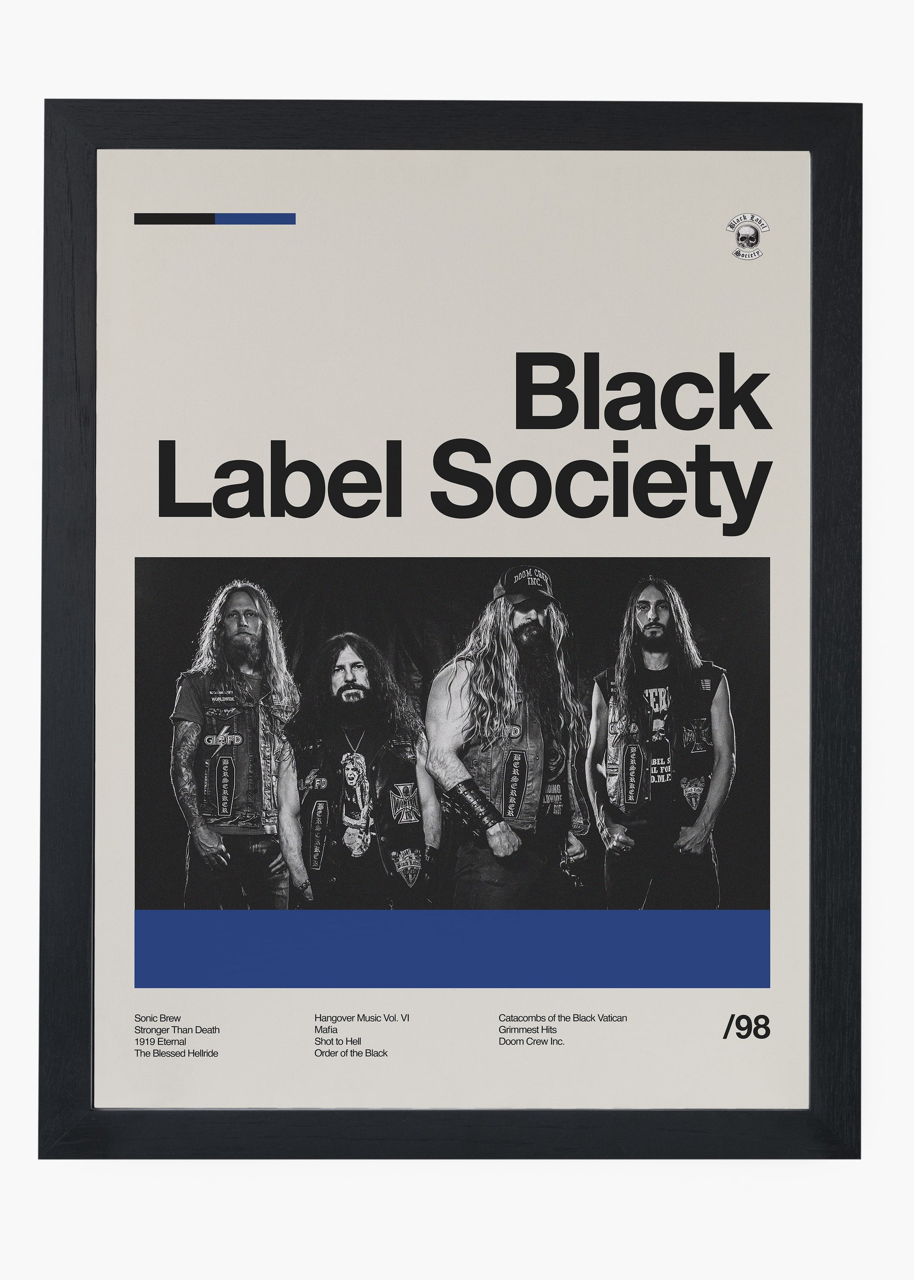 Quadro Black Label Society Banda