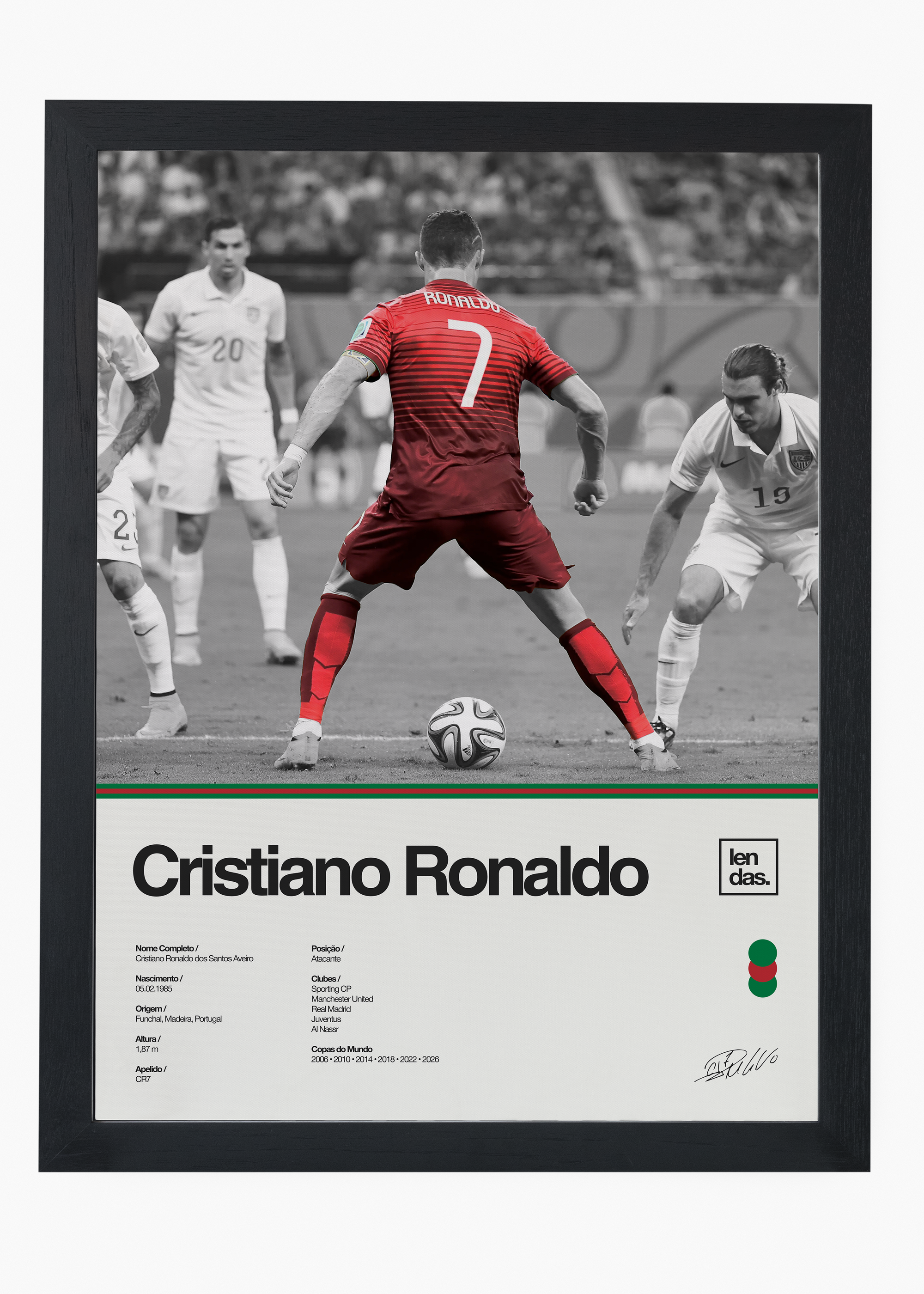Quadro Cristiano Ronaldo CR7 - 4
