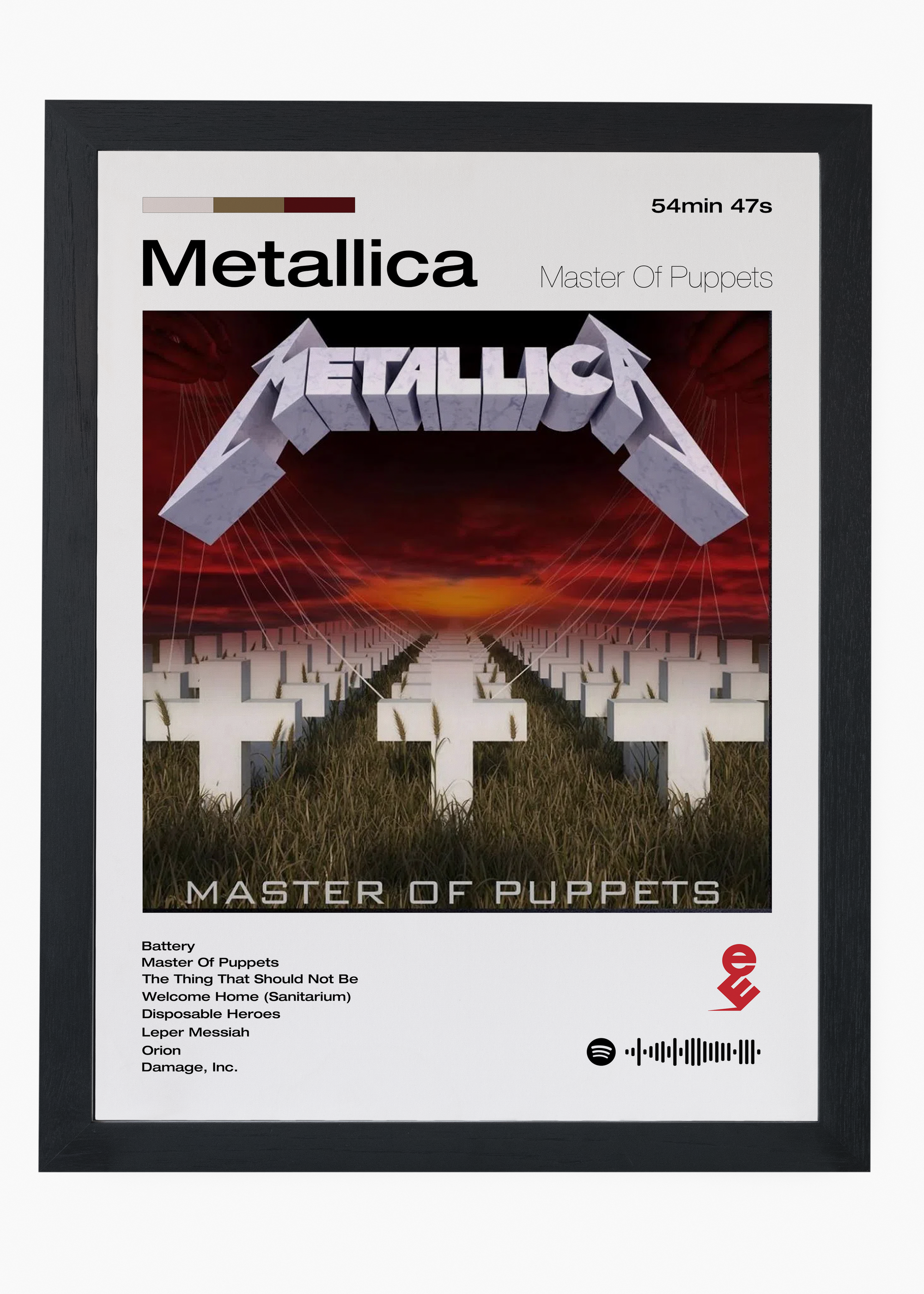 Quadro Metallica Master of Puppets - 4