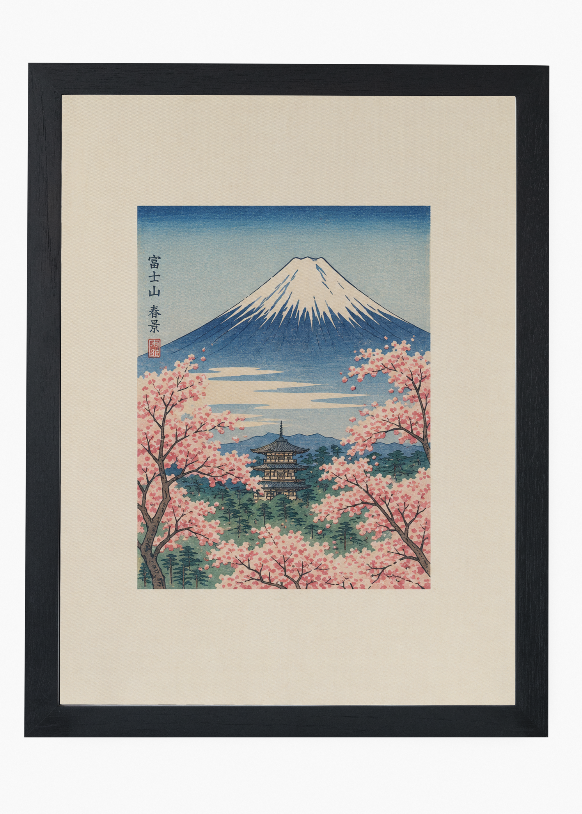 Quadro Japonês Haru Fuji - 4