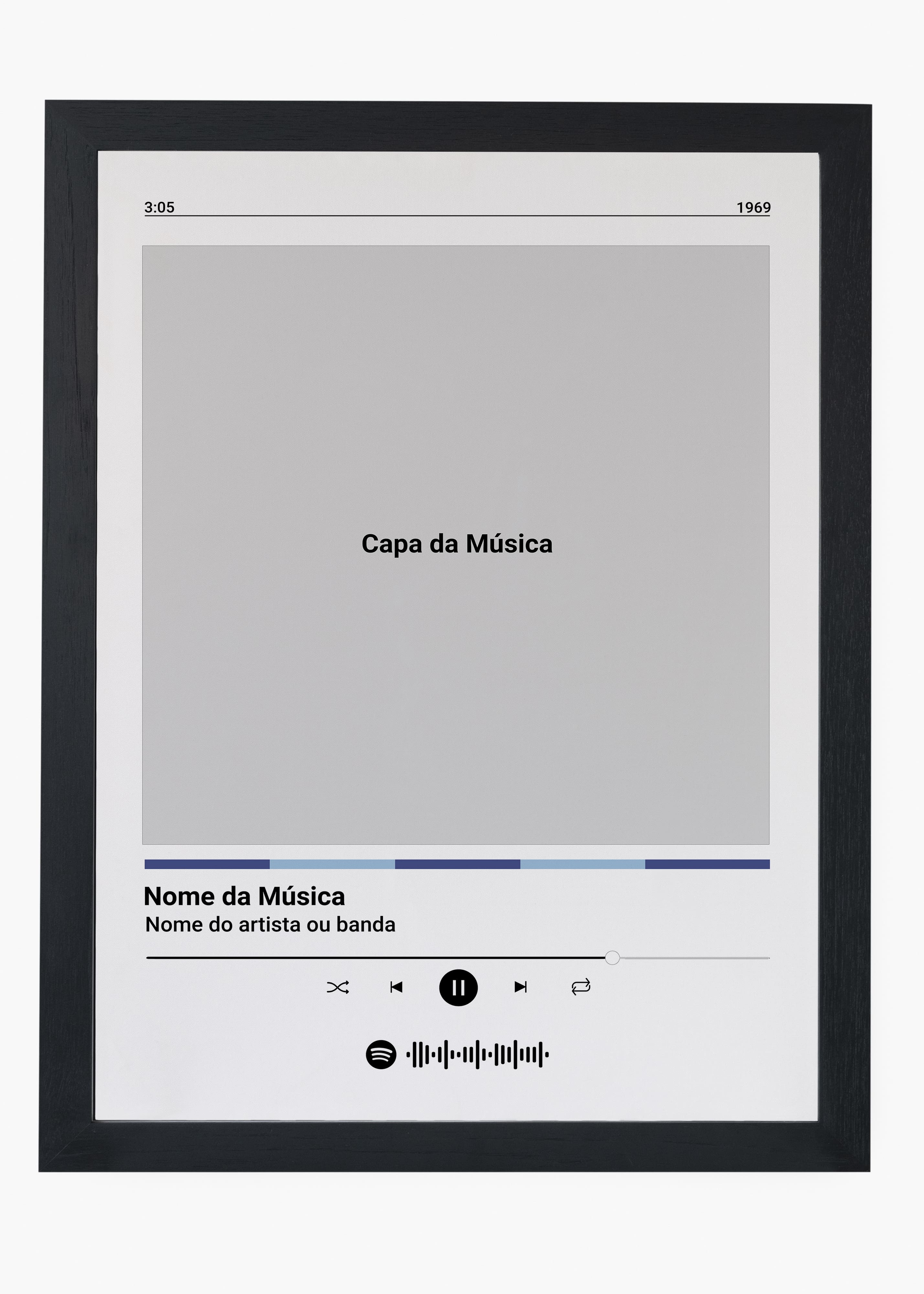 Quadro Spotify Personalizável - Música