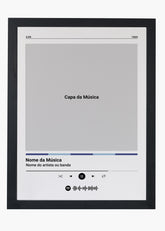 Quadro Spotify Personalizável - Música