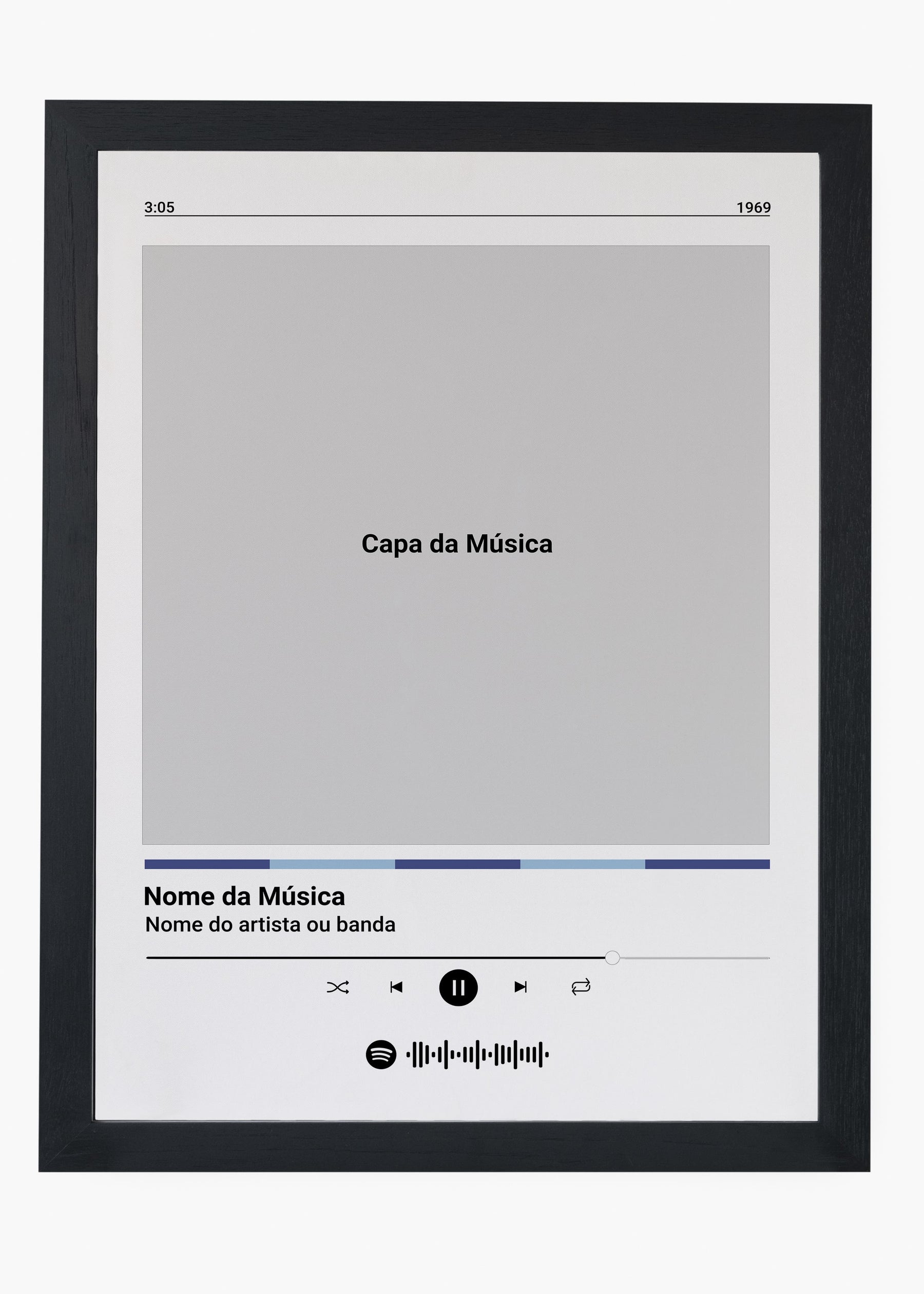 Quadro Spotify Personalizável - Música