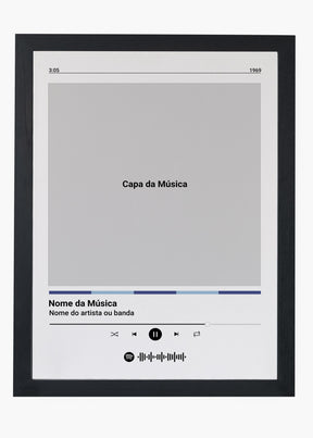 Quadro Spotify Personalizável - Música