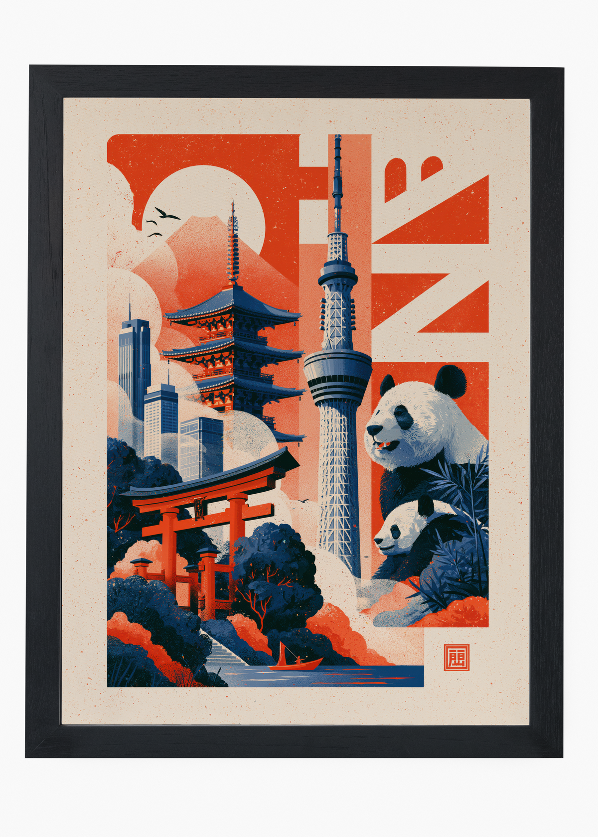 Quadro Japonês Tóquio Panorama - 4