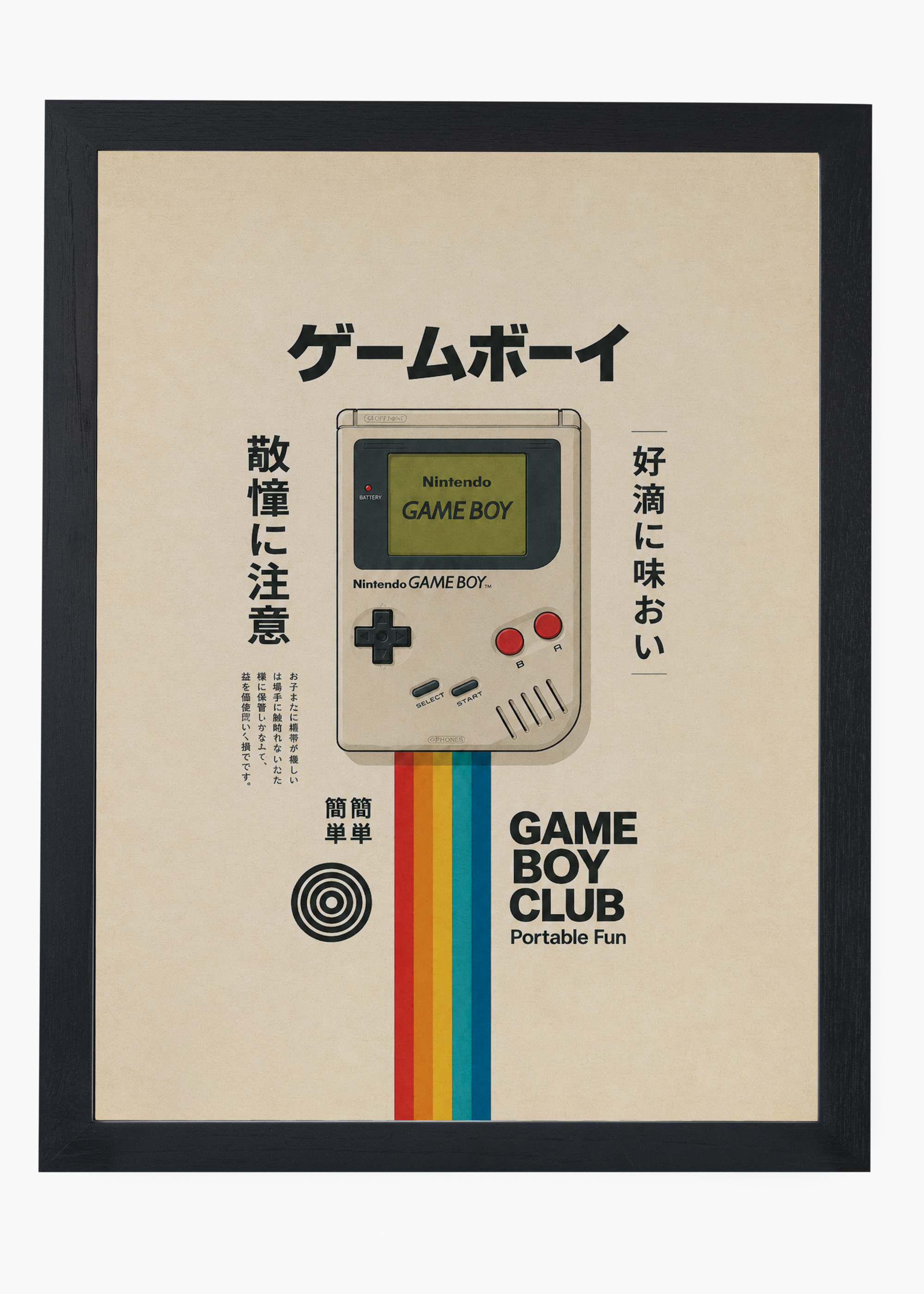 Quadro Japonês Game Boy Retro - 4