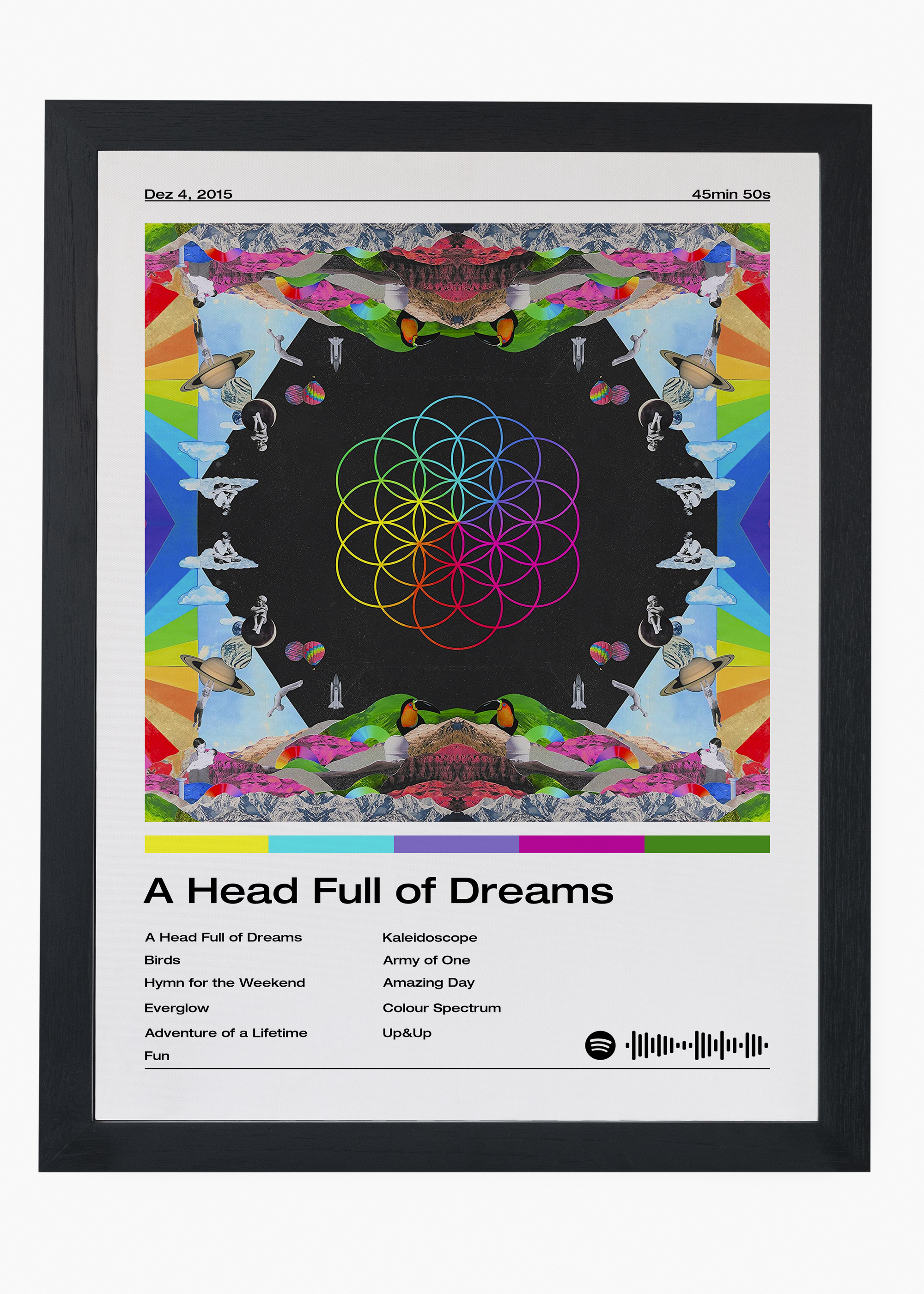 Quadro Coldplay A Head Full of Dreams - 4