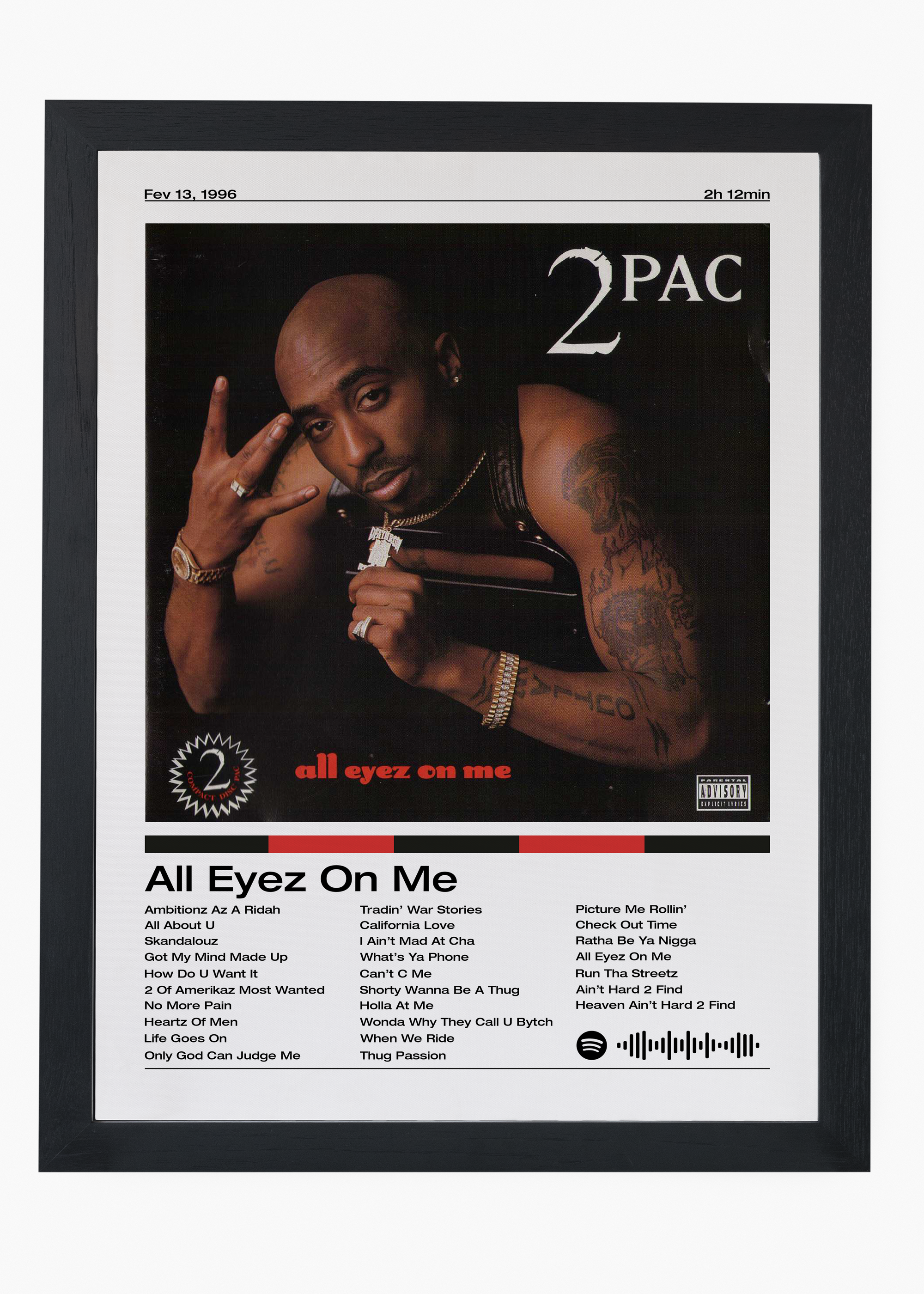 Quadro 2PAC All Eyez On Me - 4