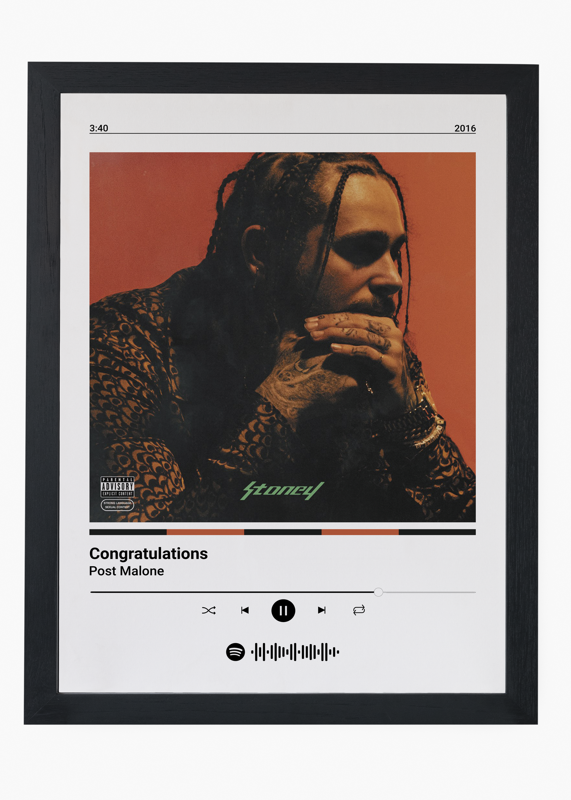 Quadro Post Malone Congratulations - 4
