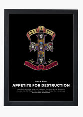 Quadro Guns N' Roses Appetite For Destruction Capa