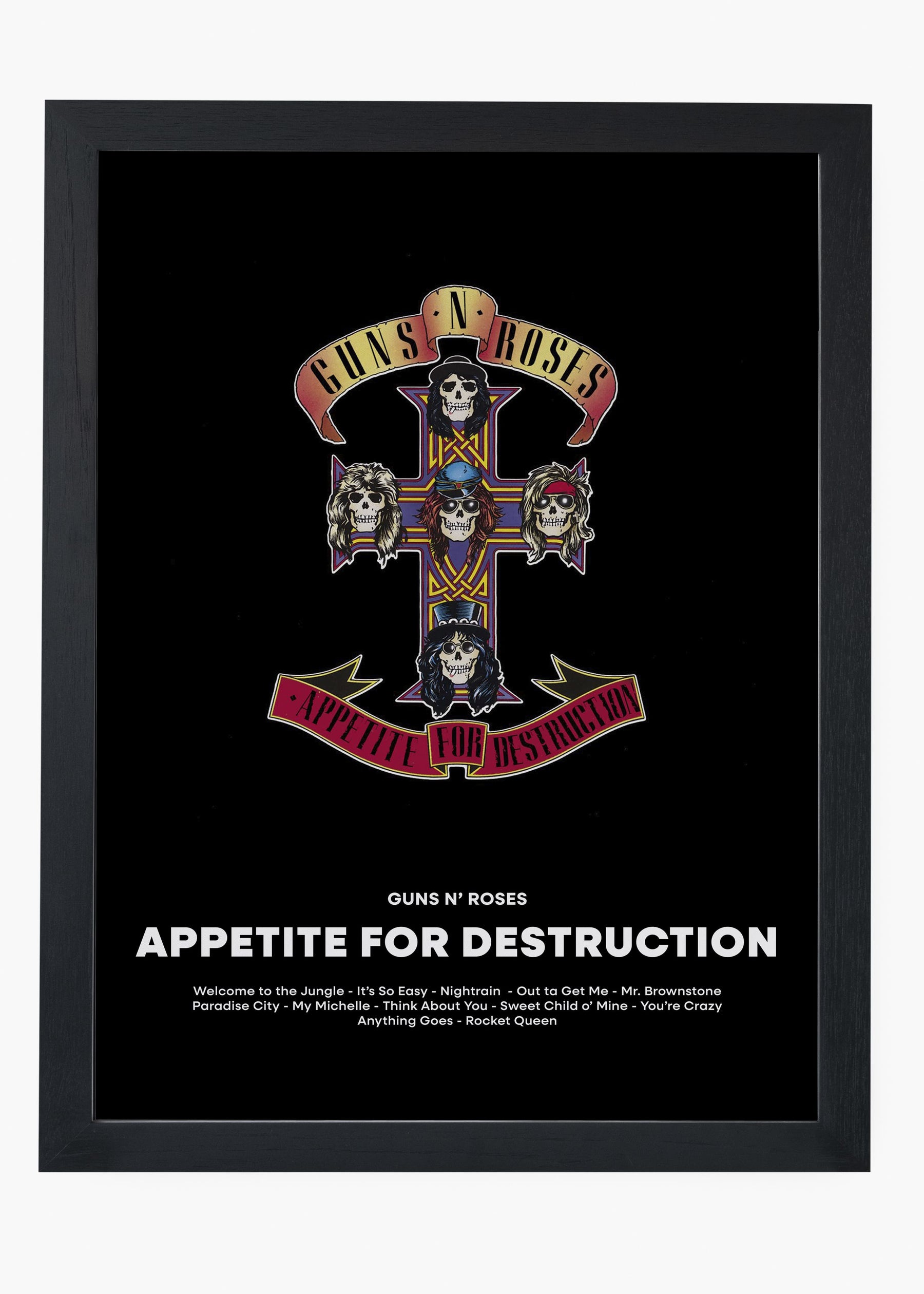 Quadro Guns N' Roses Appetite For Destruction Capa